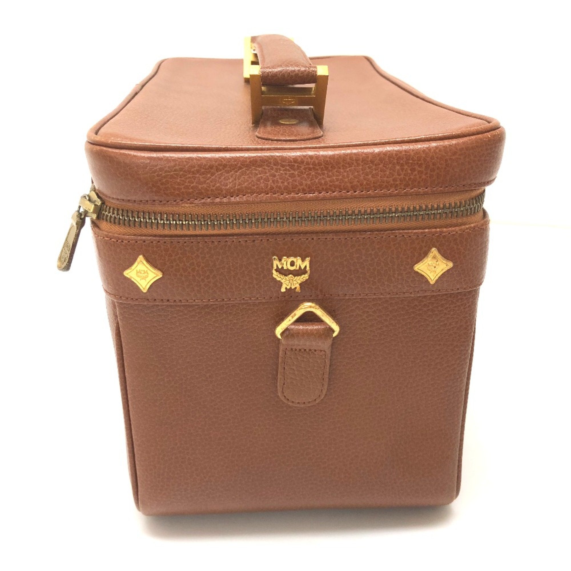 Mcm Brown Leather Handbag (Pre-Owned)