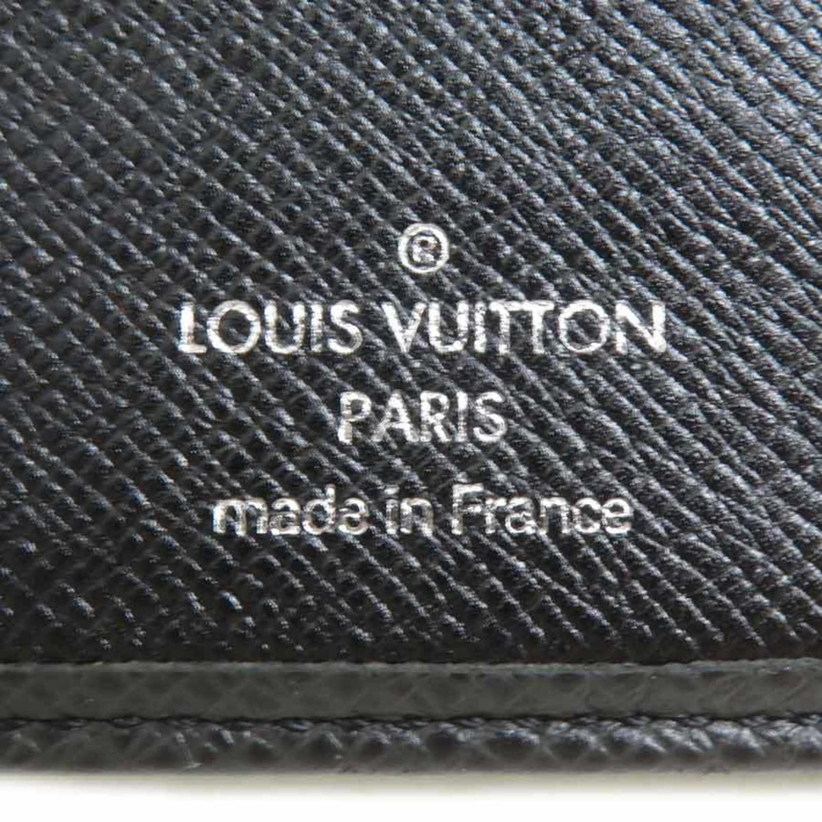 Louis Vuitton Black Taiga Leather Wallet (Bi-Fold) (Pre-Owned)