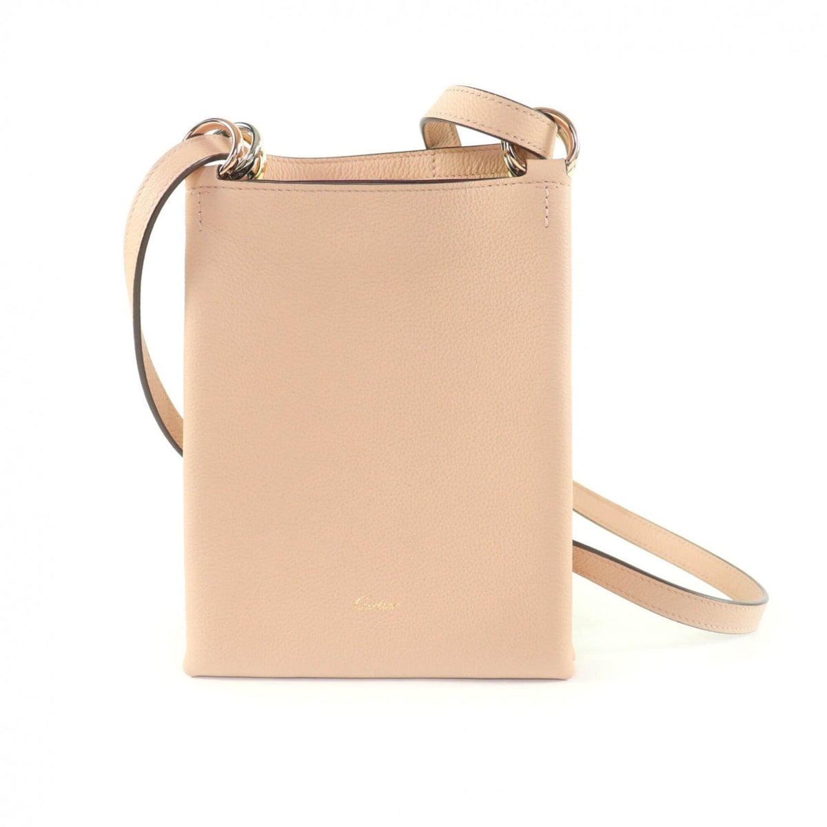 Cartier Pink Leather Shoulder Bag (Pre-Owned)
