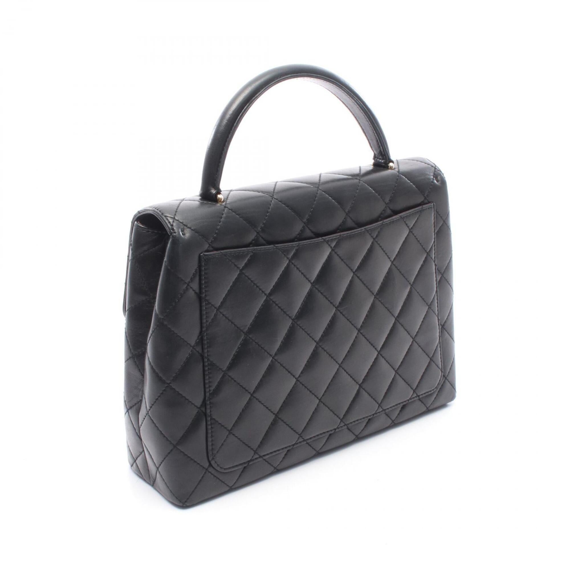 Chanel Black Leather Handbag (Pre-Owned)