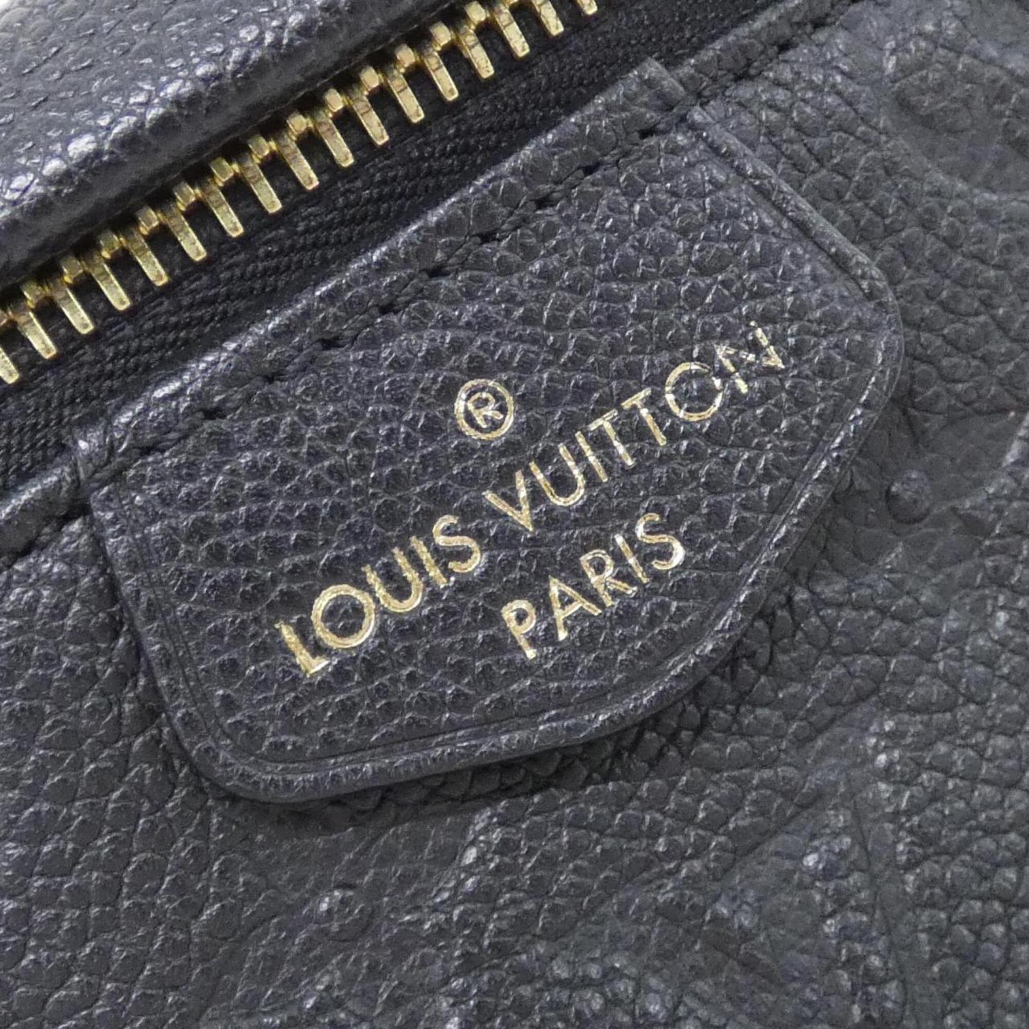 Louis Vuitton Black Leather Shoulder Bag (Pre-Owned)