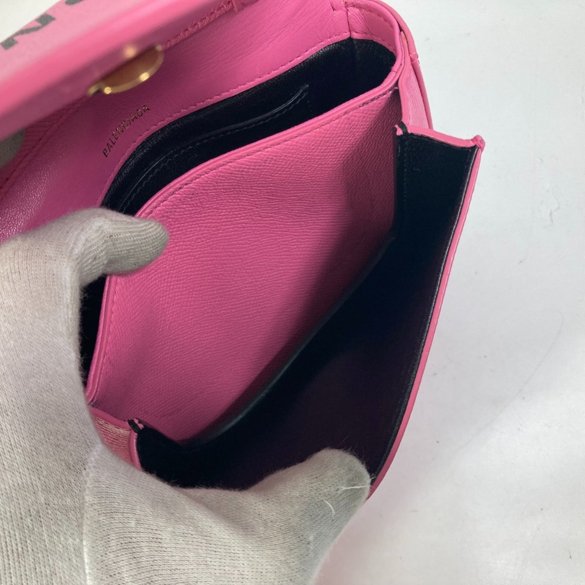 Balenciaga Pink Leather Shoulder Bag (Pre-Owned)