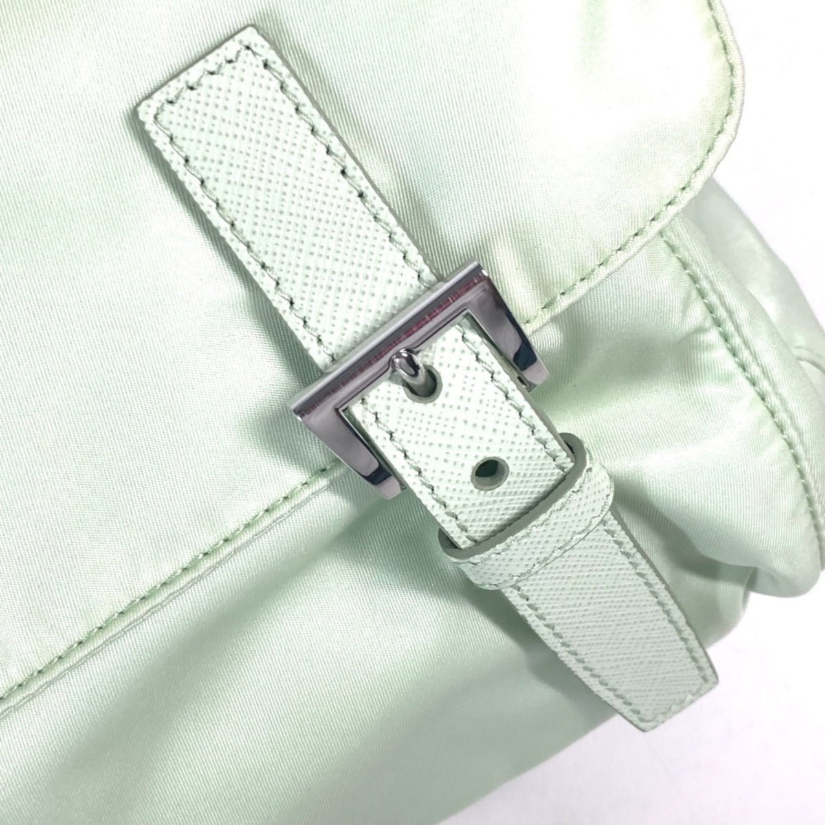Prada Green Nylon Shoulder Bag (Pre-Owned)
