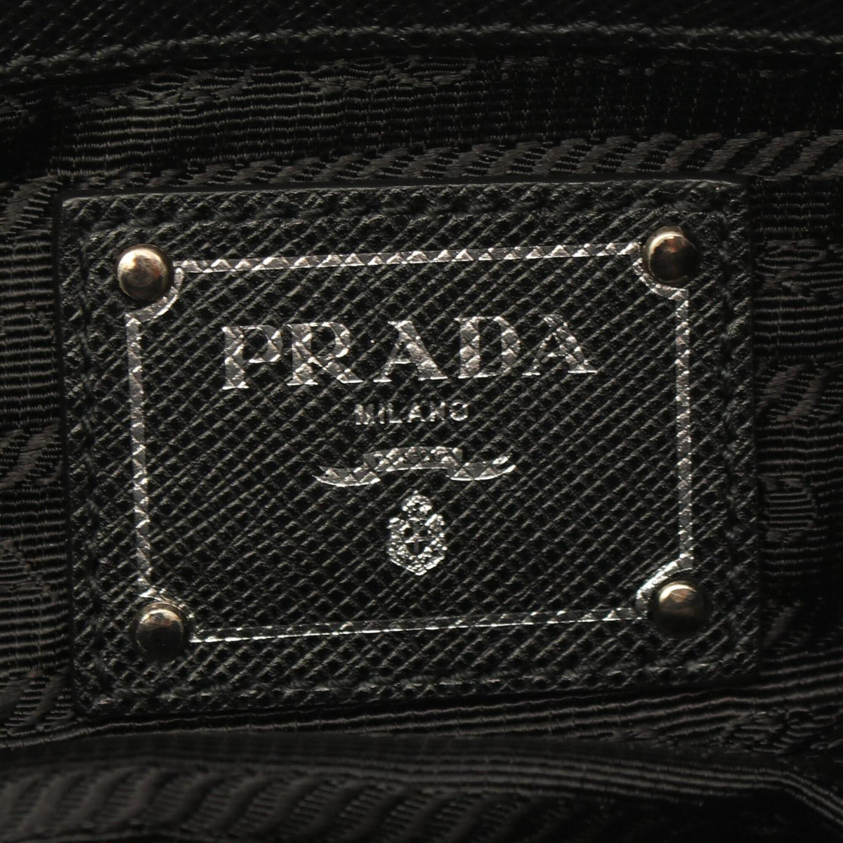Prada Black Nylon Leather Handbag (Pre-Owned)
