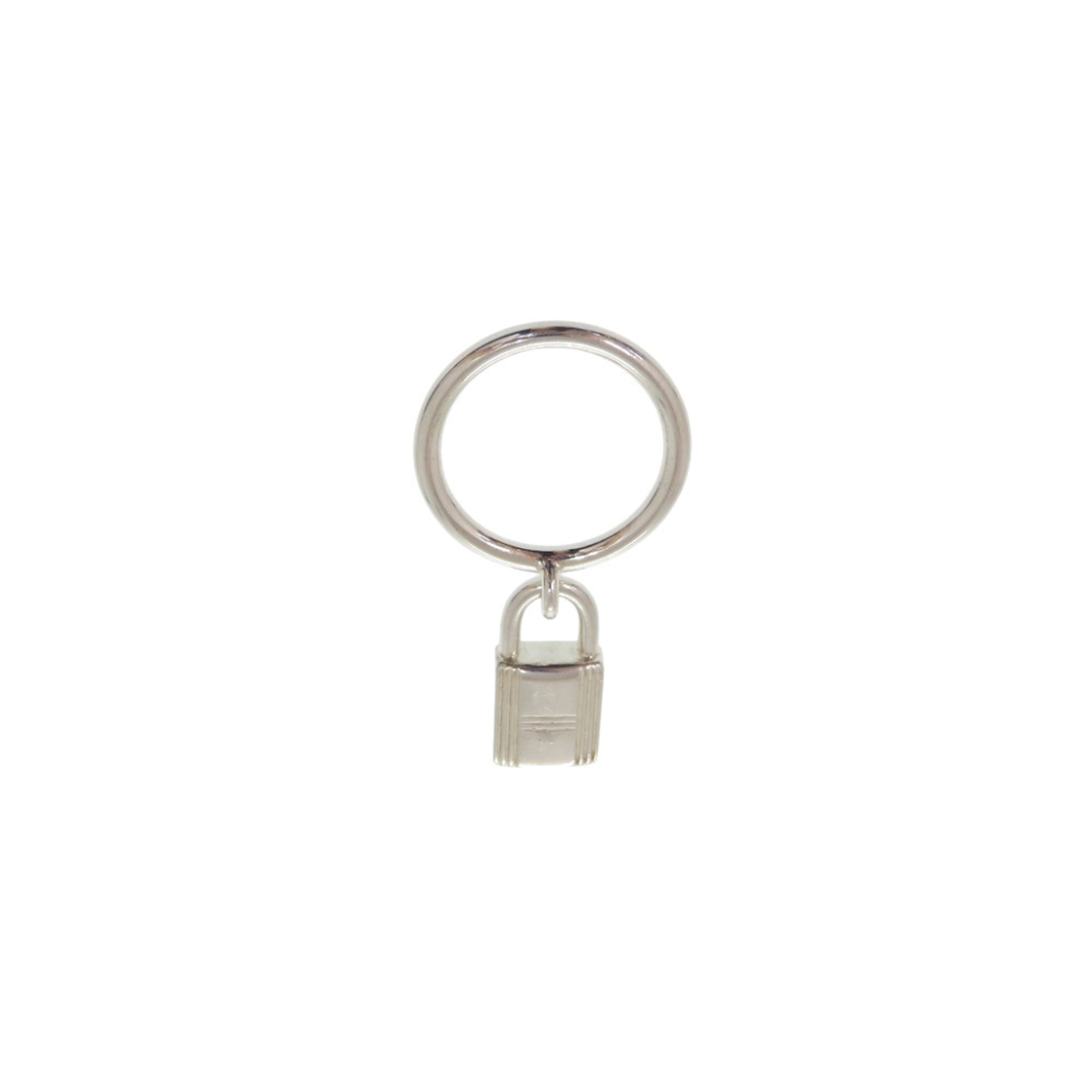 Hermes Silver Silver 925 Band Ring (Pre-Owned)