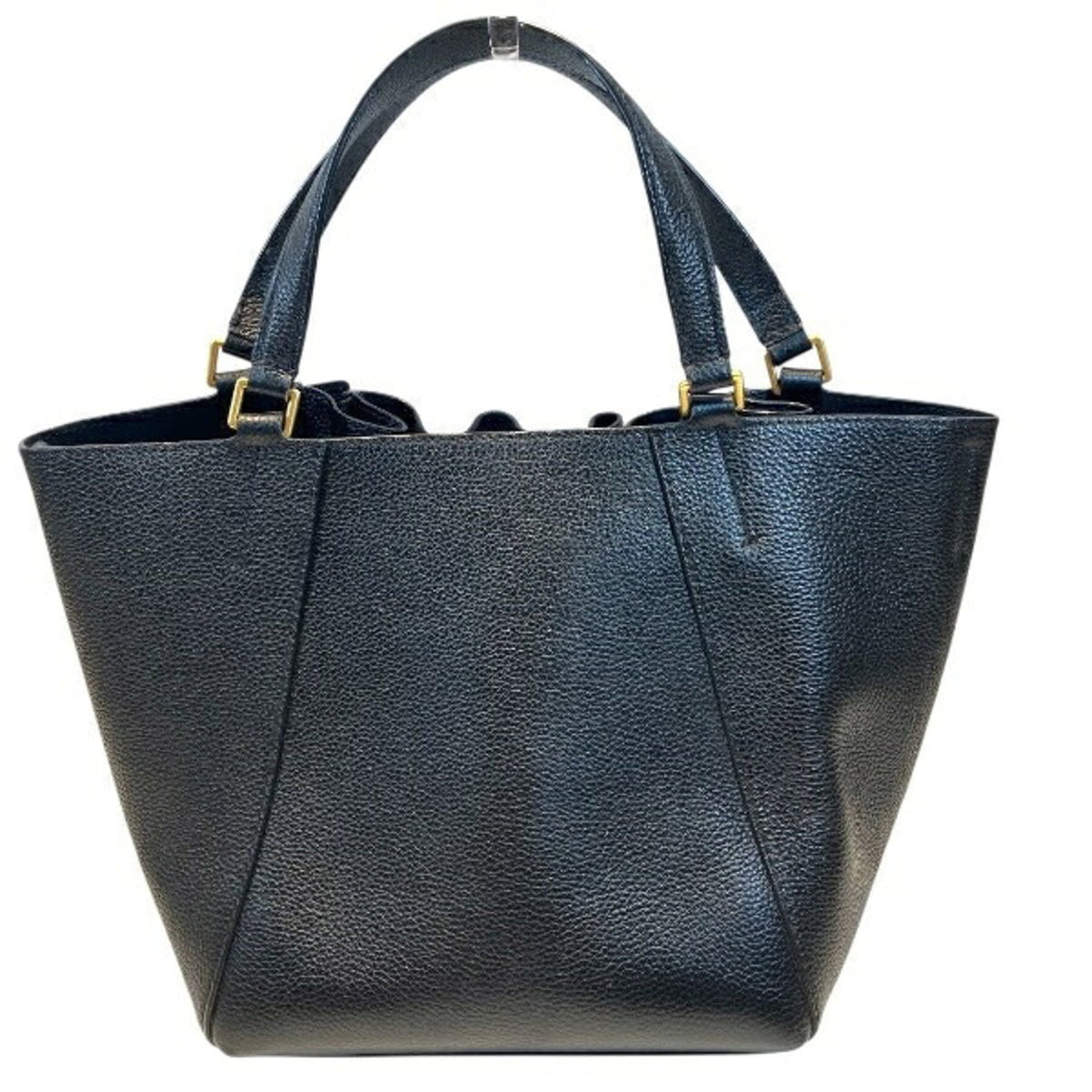 Tory Burch Black Leather Handbag Shoulder Bag (Pre-Owned)