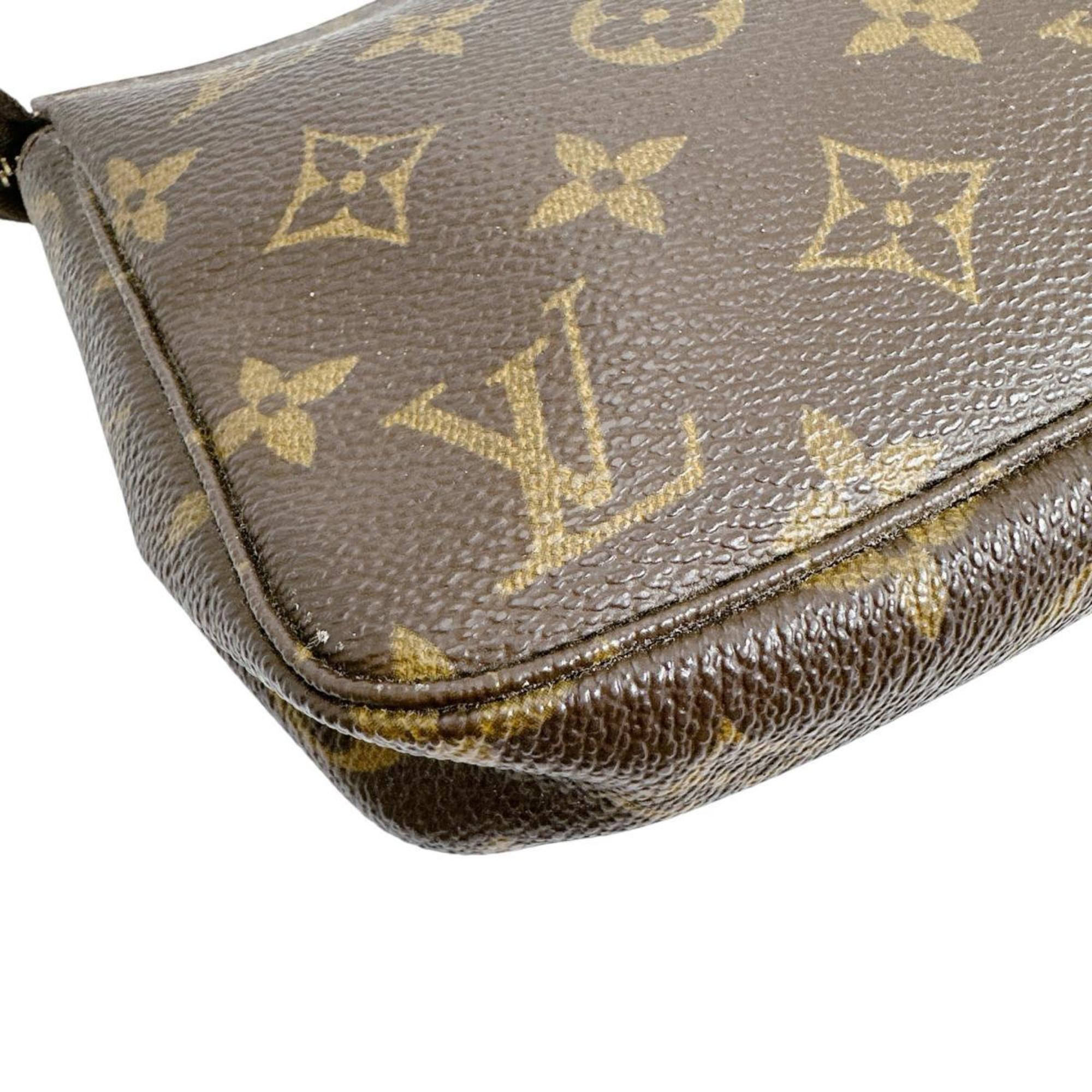 Louis Vuitton Monogram Brown Monogram Pochette Pouch Shoulder Bag (Pre-Owned)