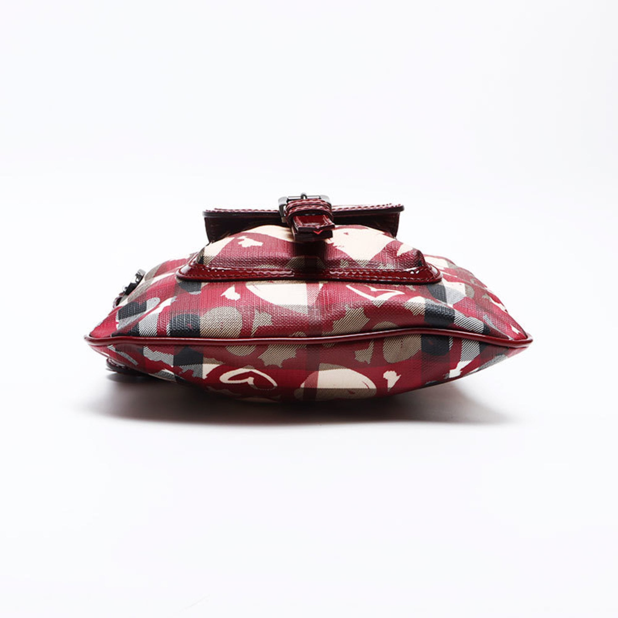 Burberry Beige Red Color Shoulder Bag (Pre-Owned)