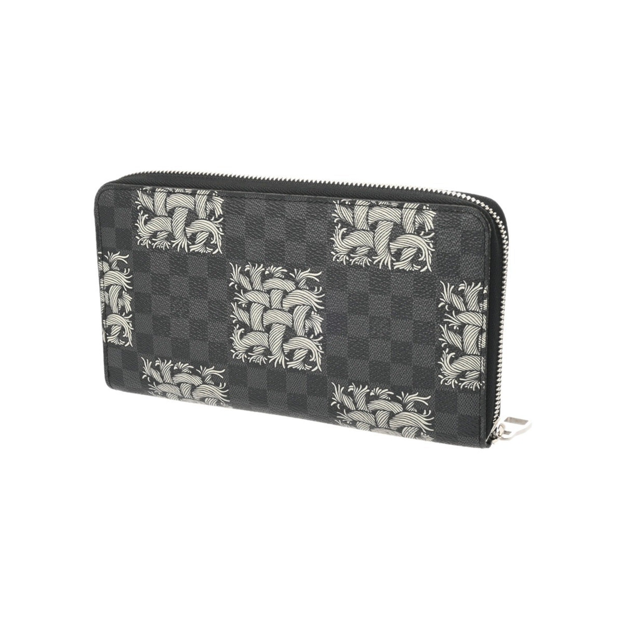 Louis Vuitton Black Damier Graphite Long Wallet (Bi-Fold) (Pre-Owned)