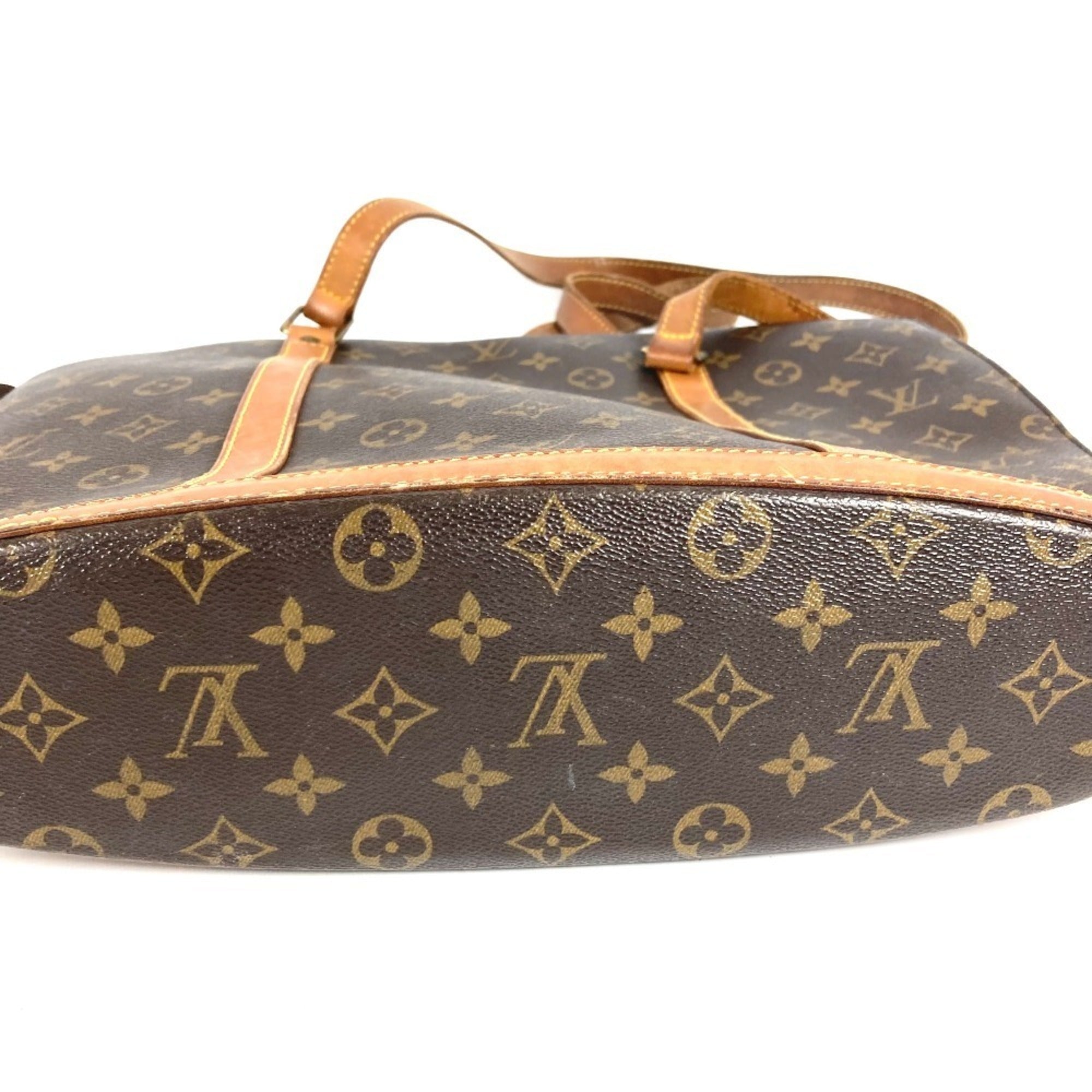 Louis Vuitton Brown Monogram Canvas Shoulder Bag Tote Bag (Pre-Owned)