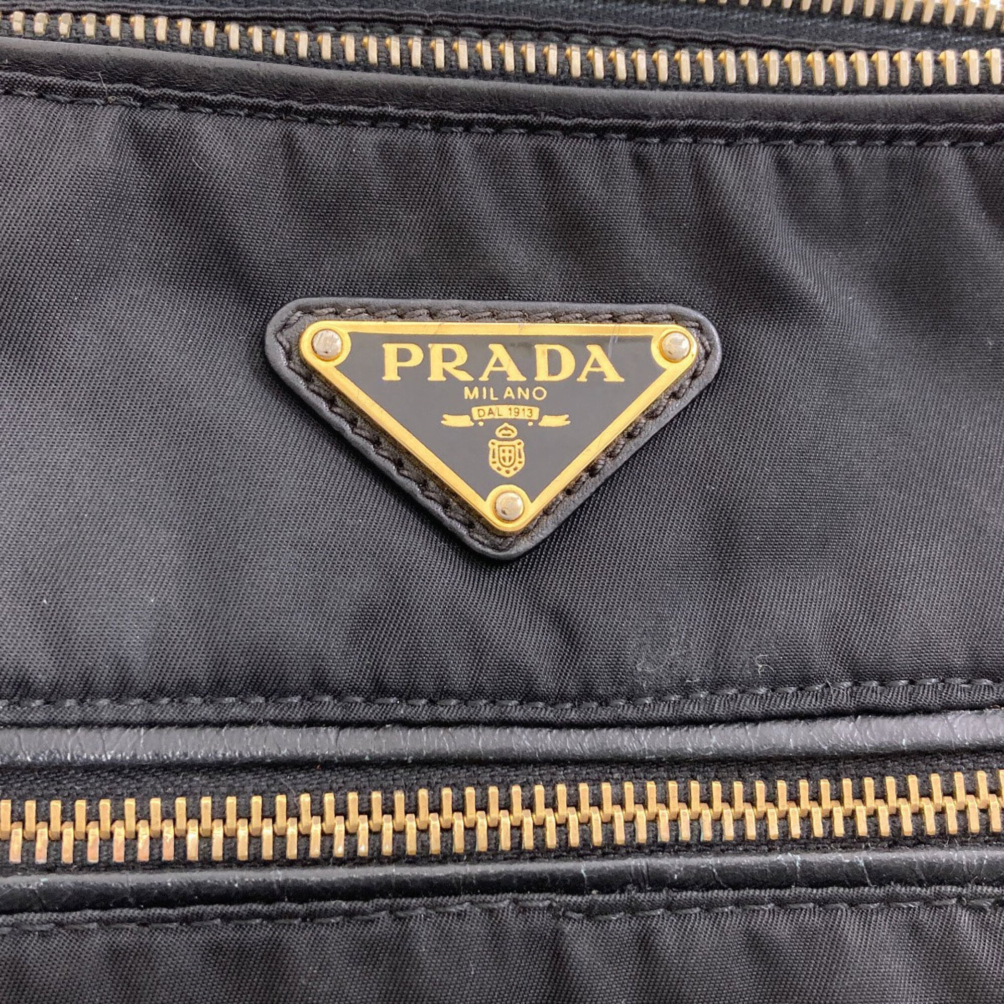 Prada Black Nylon Shoulder Bag (Pre-Owned)