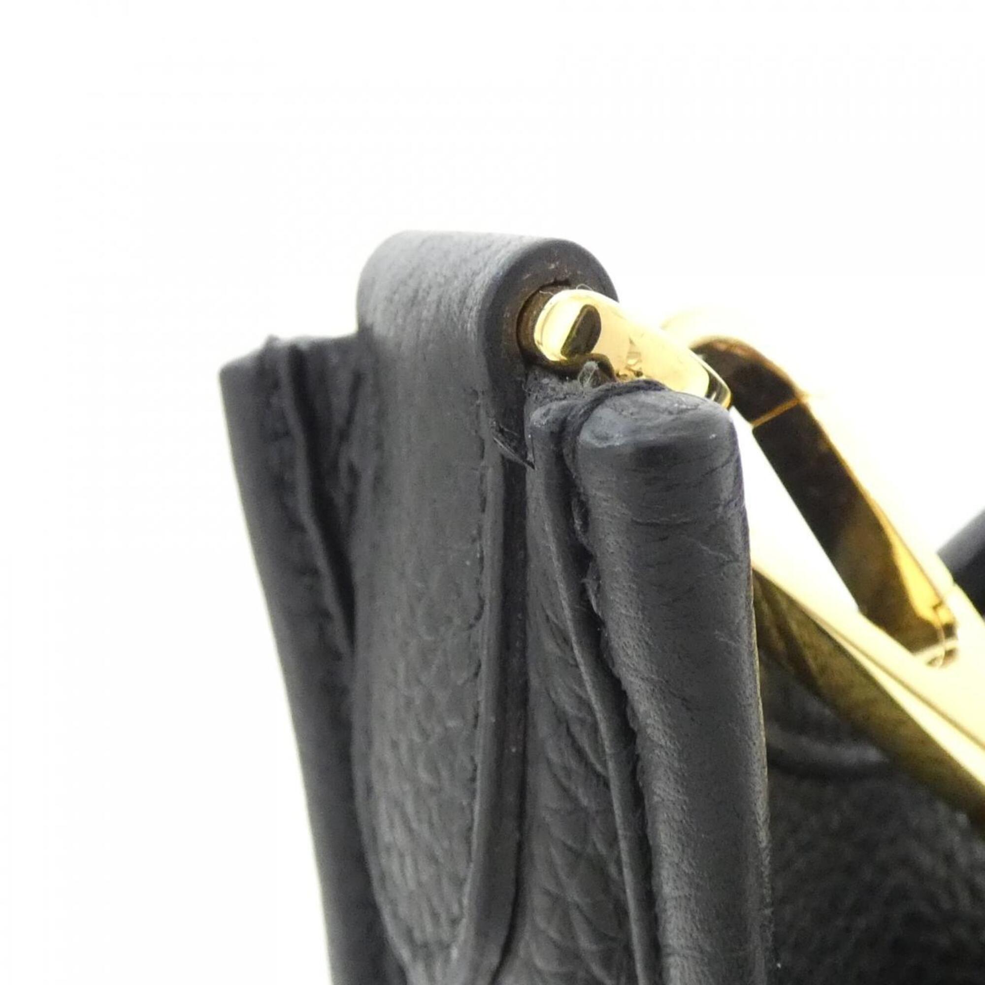 Hermes Black Taurillon Clemence Leather Shoulder Bag (Pre-Owned)
