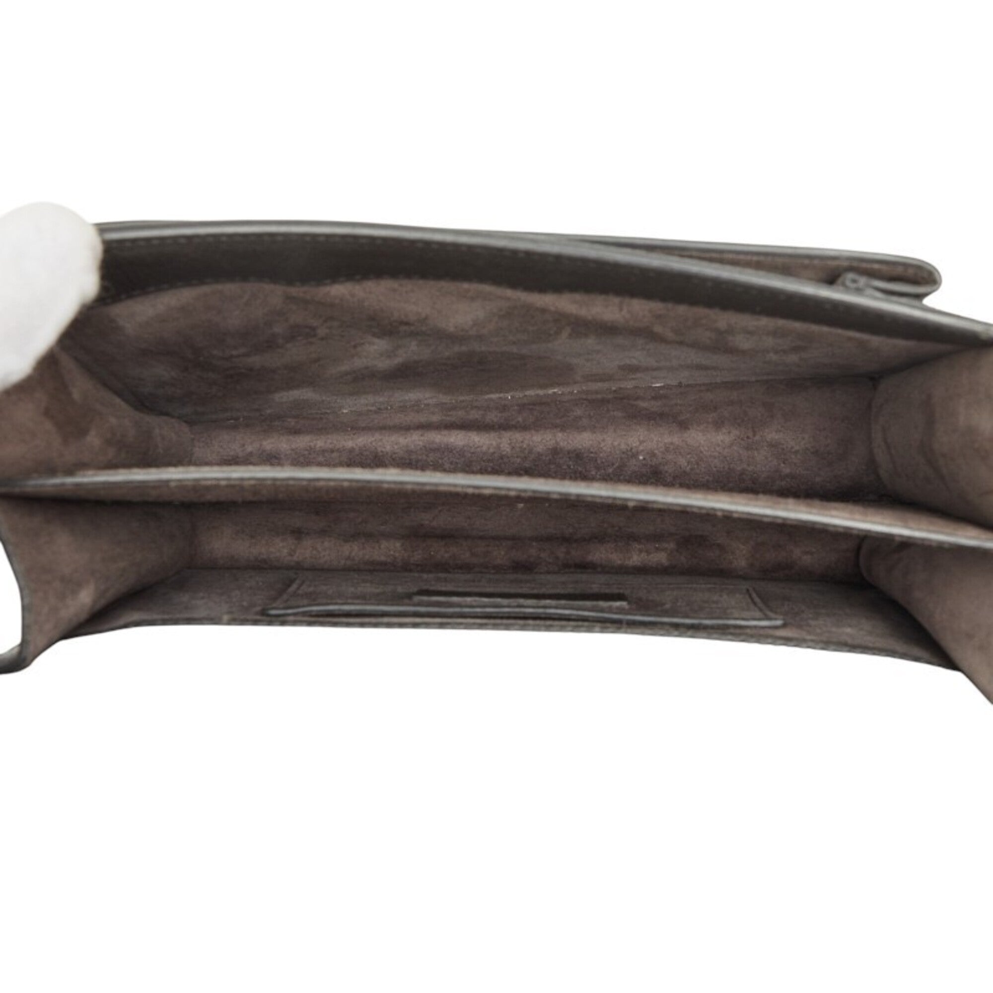 Saint Laurent Gray Leather Shoulder Bag (Pre-Owned)