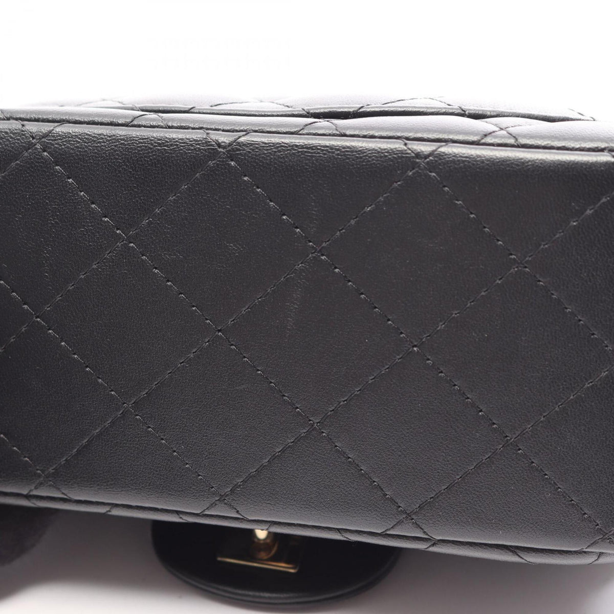 Chanel Black Leather Handbag Shoulder Bag (Pre-Owned)