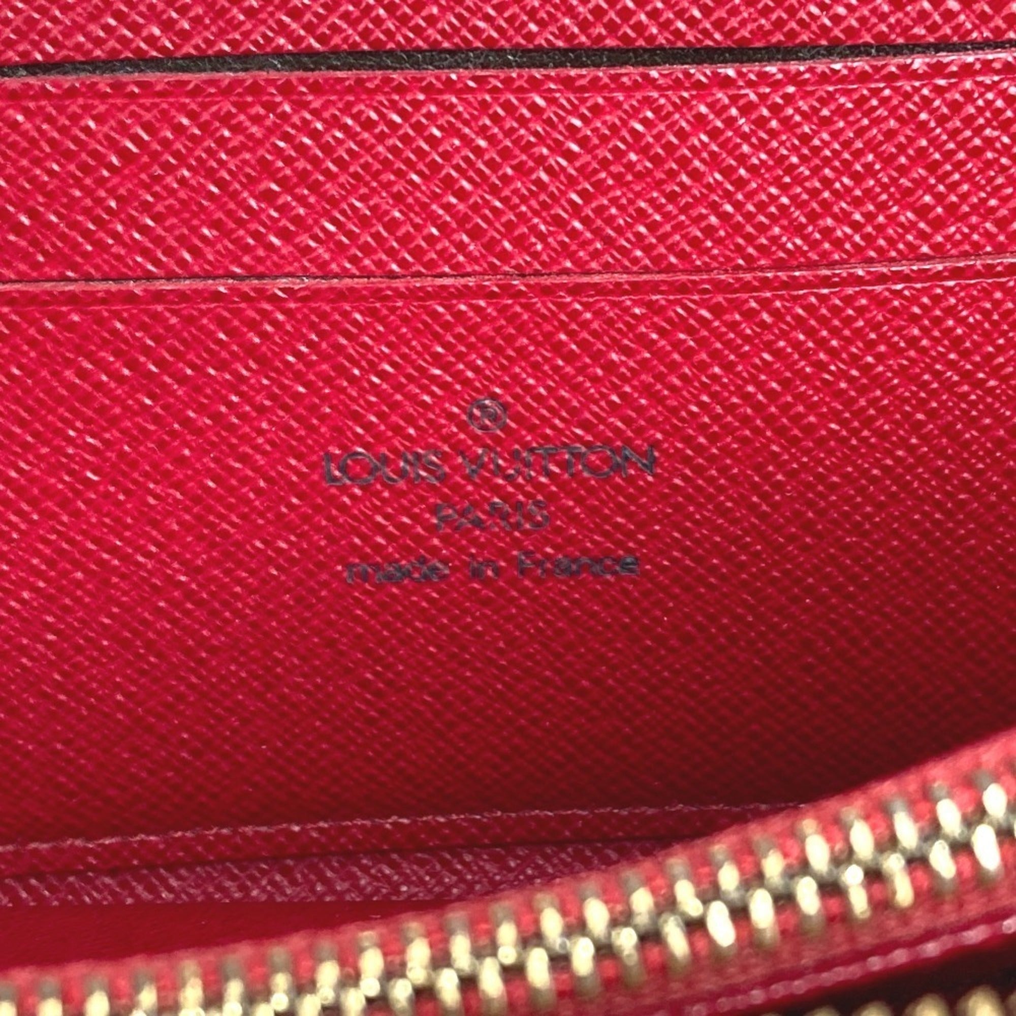 Louis Vuitton Brown Monogram Cherry Red Color Monogram Long Wallet (Bi-Fold) (Pre-Owned)