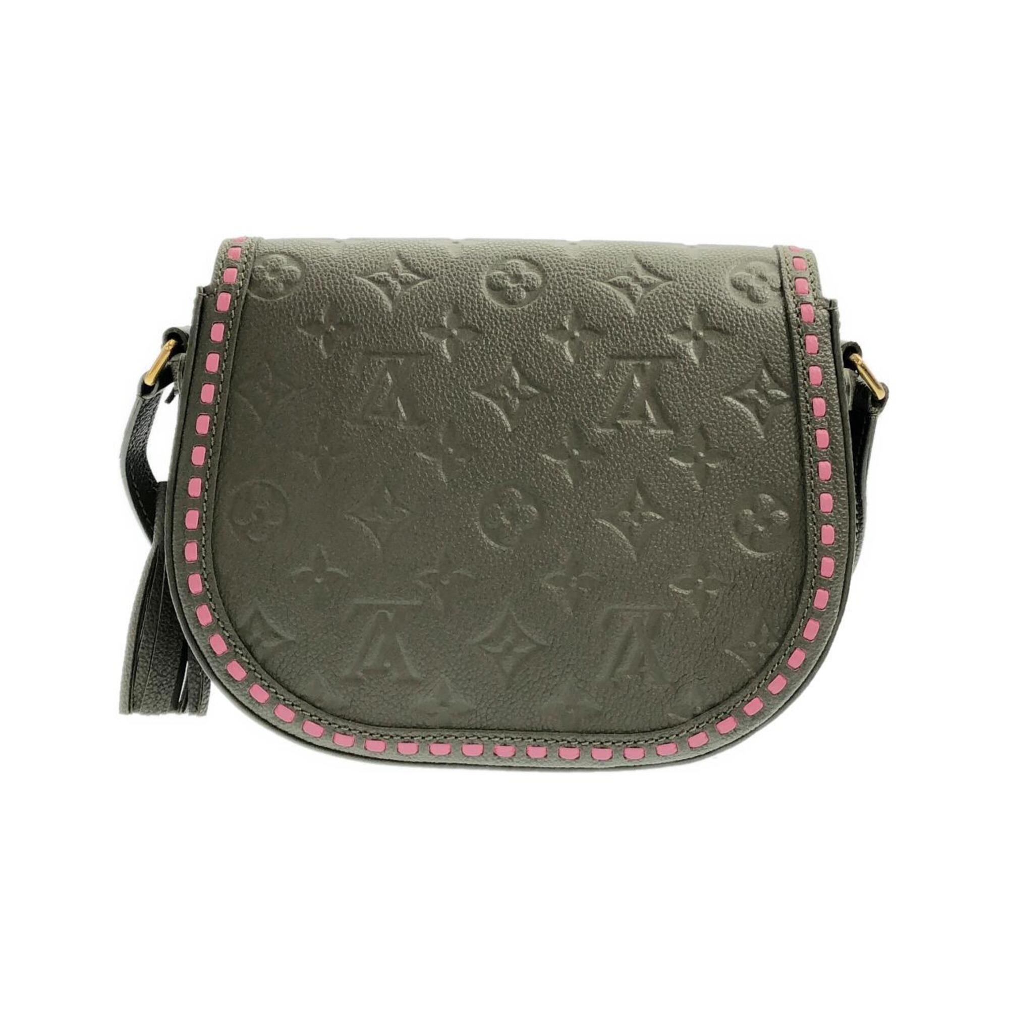 Louis Vuitton Khaki Leather Shoulder Bag (Pre-Owned)