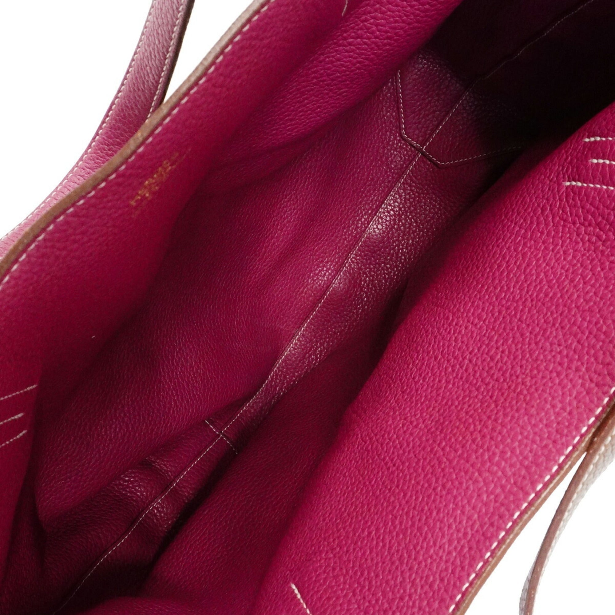 Hermes Marron Tosca Taurillon Clemence Leather Tote Bag (Pre-Owned)