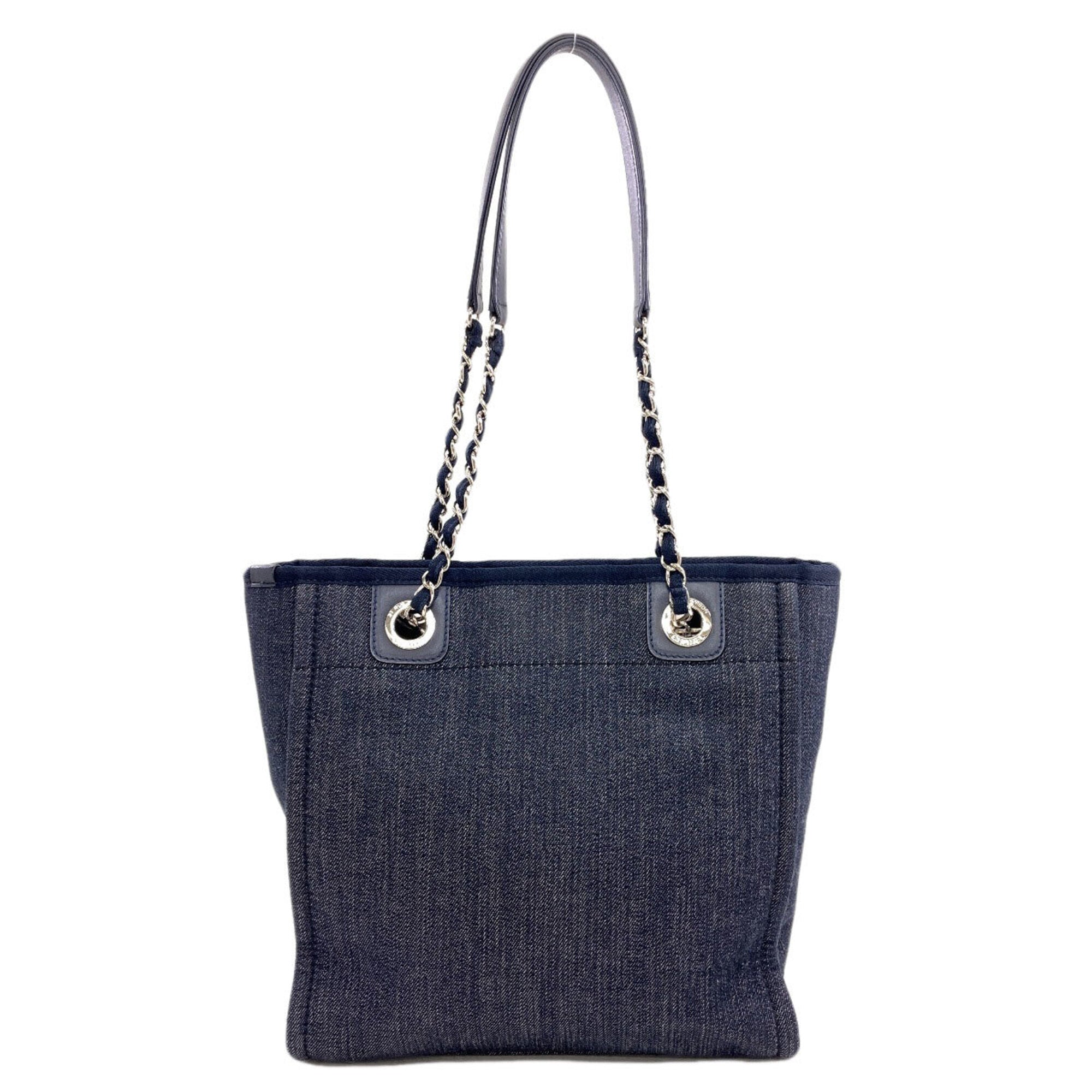 Chanel Navy Canvas Tote Bag (Pre-Owned)