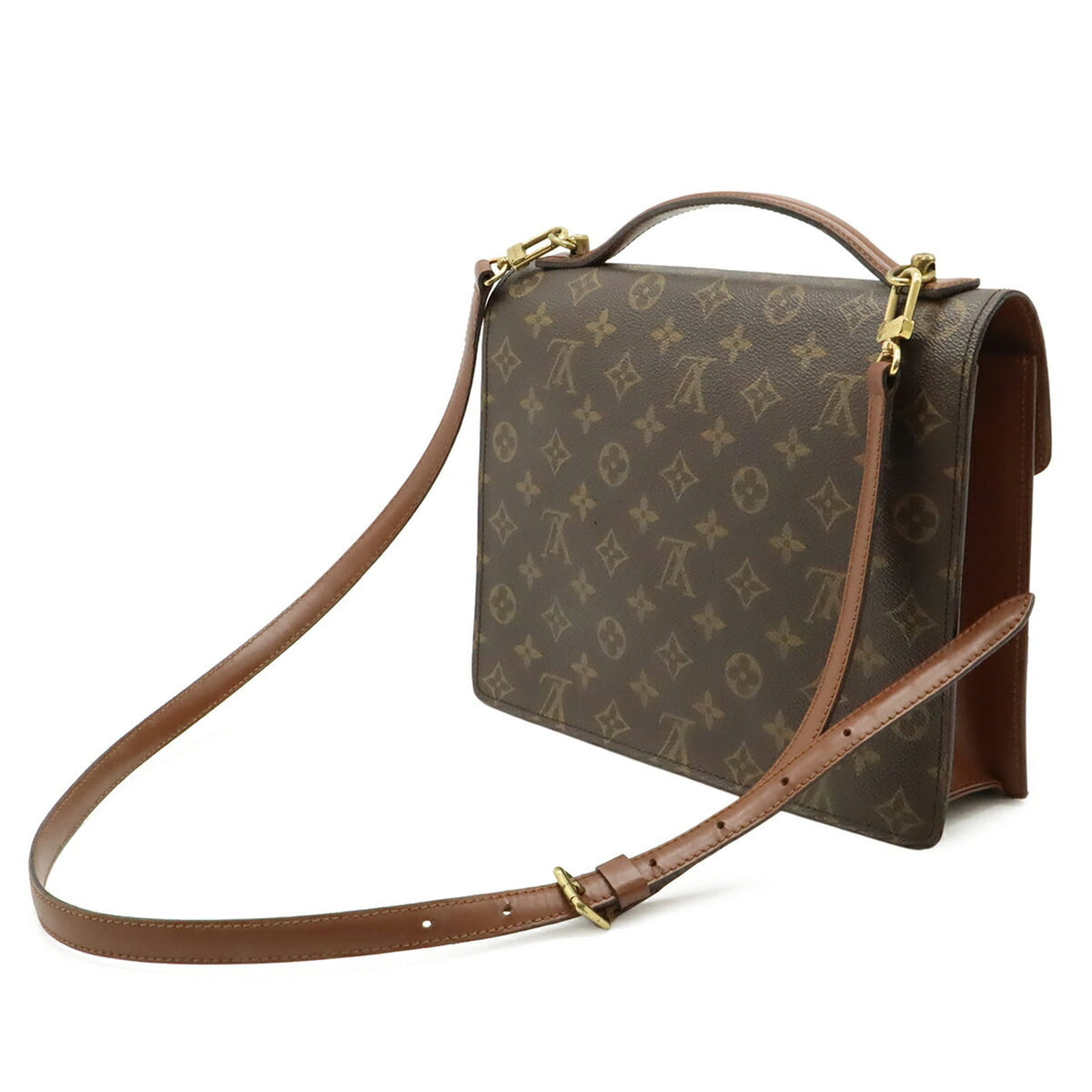 Louis Vuitton Brown Galle Monogram Monogram Handbag Shoulder Bag (Pre-Owned)