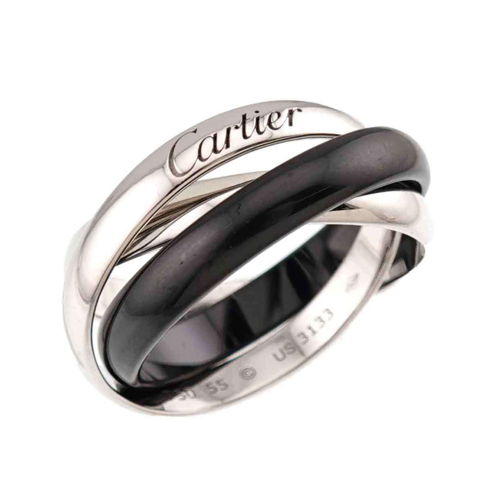Cartier White Gold (18K) Ceramic Band Ring (Pre-Owned)