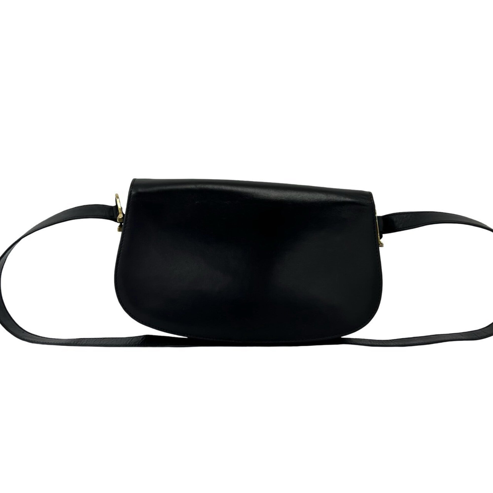 Gucci Black Leather Pochette Shoulder Bag (Pre-Owned)