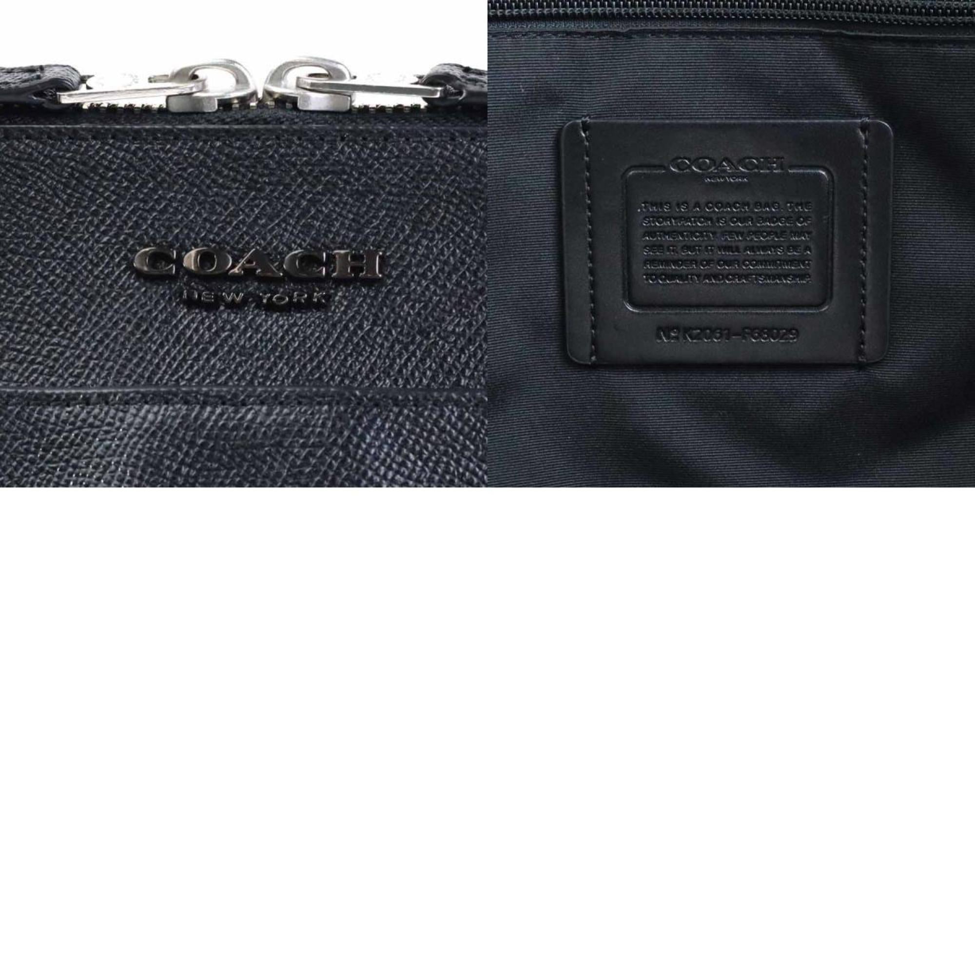 Coach Black Leather Handbag Shoulder Bag (Pre-Owned)