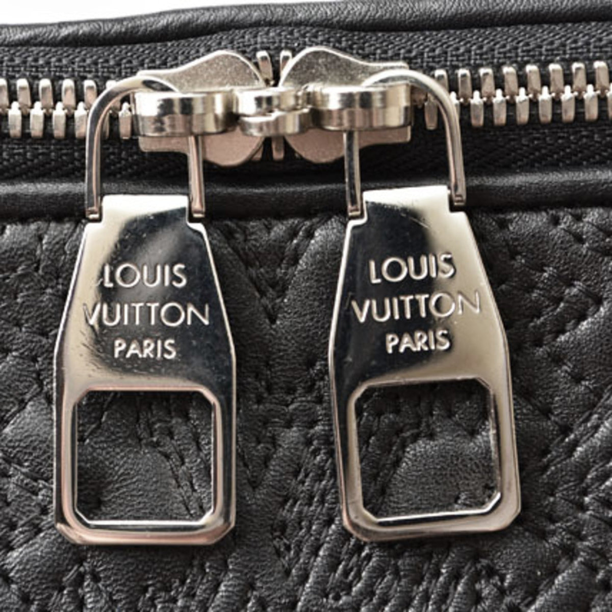 Louis Vuitton Monogram Antheia Black Silver Leather Handbag Shoulder Bag (Pre-Owned)