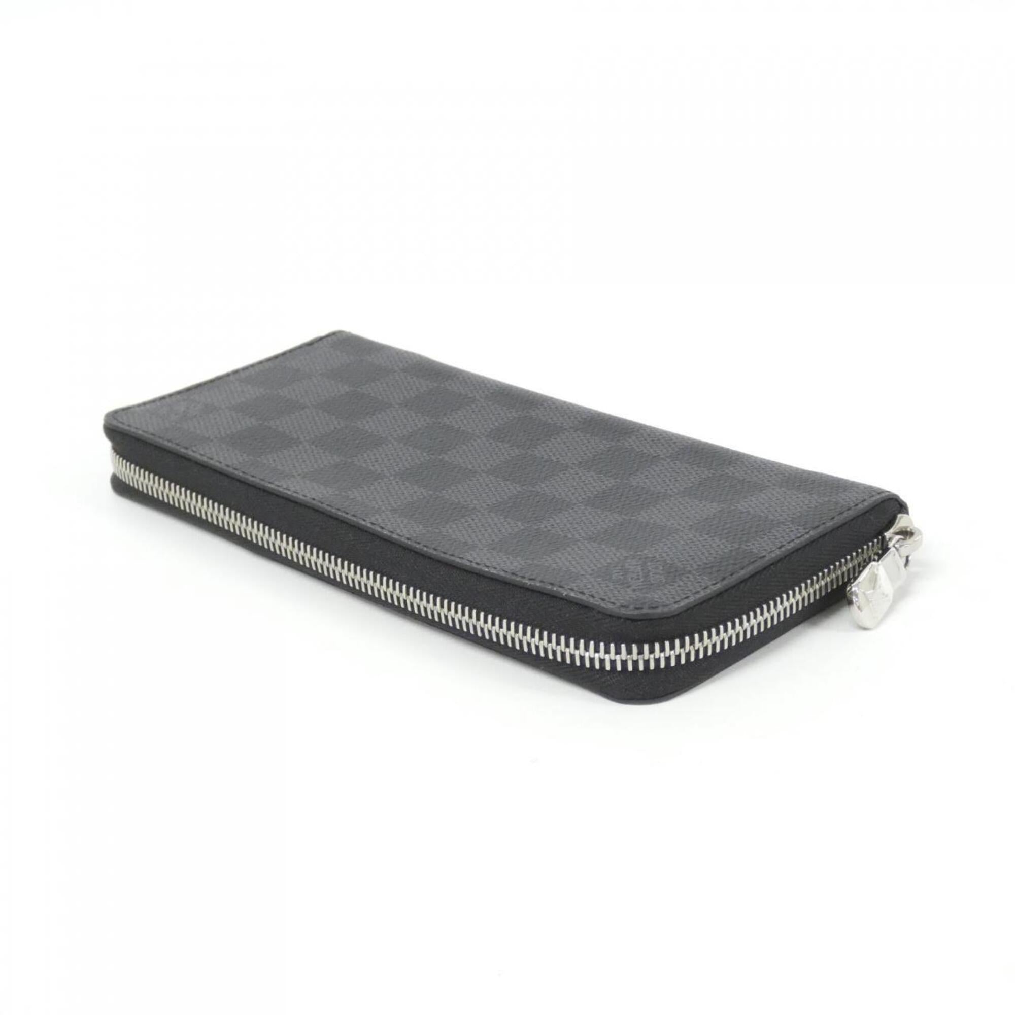 Louis Vuitton Dark Gray Graphite Coated Canvas Long Wallet (Bi-Fold) (Pre-Owned)