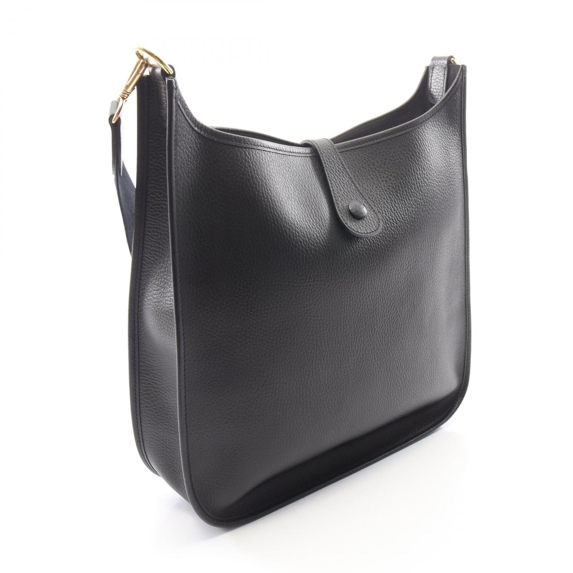 Hermes Black Ardennes Leather Handbag Shoulder Bag (Pre-Owned)
