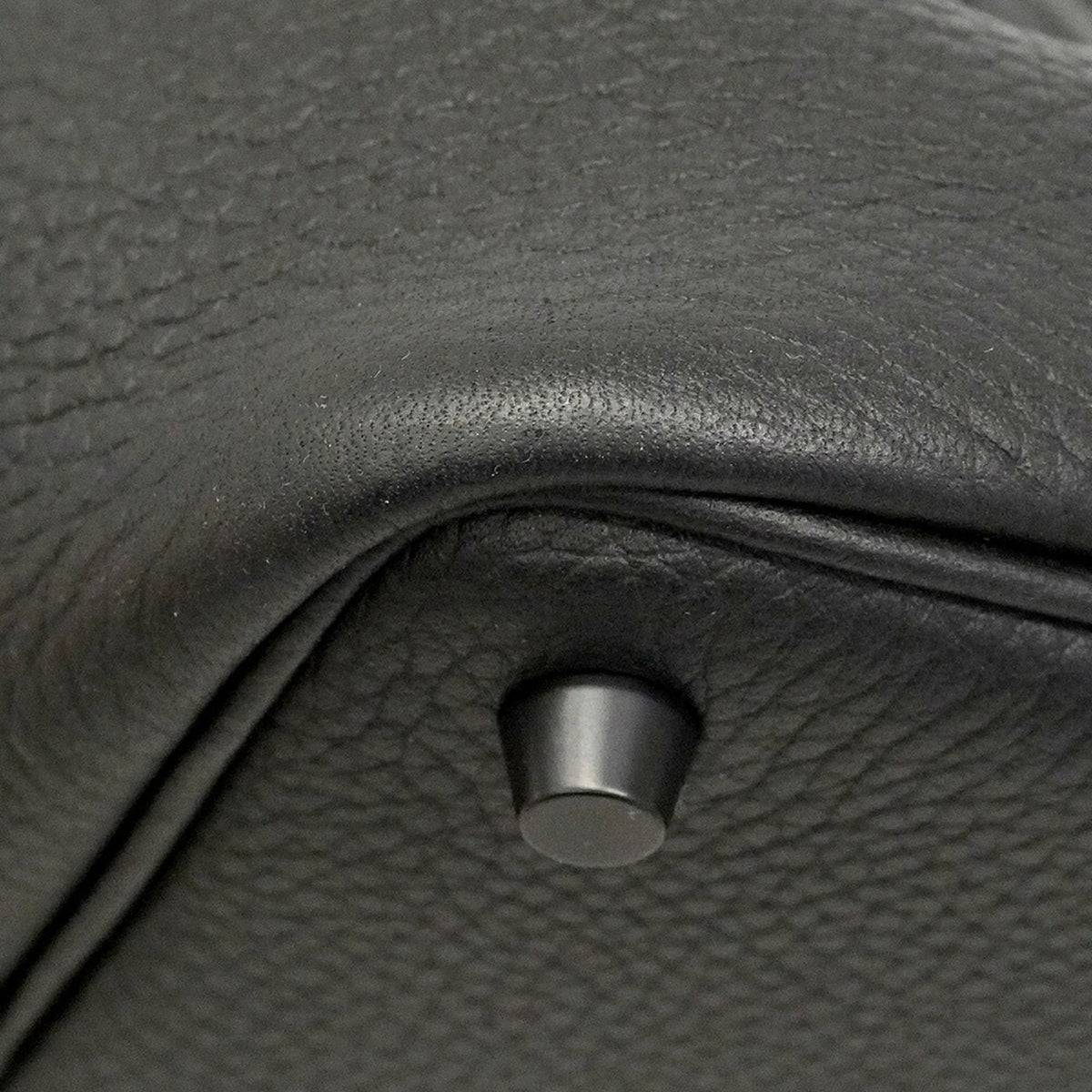 Hermes Black Taurillon Clemence Leather Handbag (Pre-Owned)