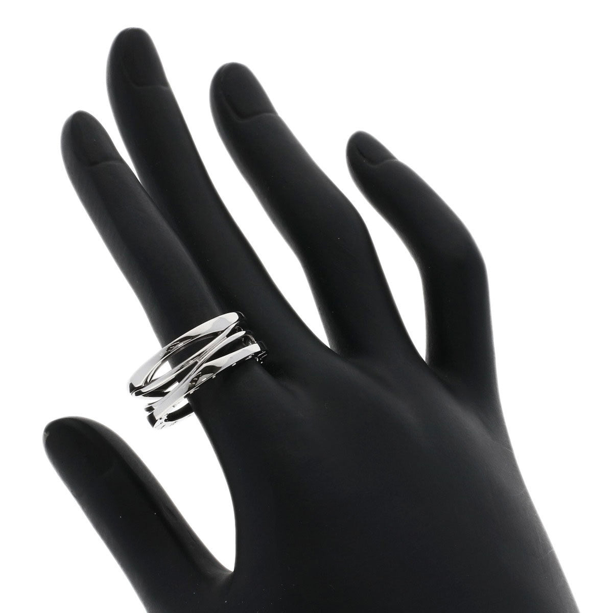 Bvlgari Silver White Gold (18K) Band Ring (Pre-Owned)