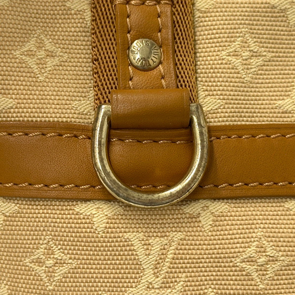 Louis Vuitton Beige Brown Monogram Mini Canvas Handbag (Pre-Owned)