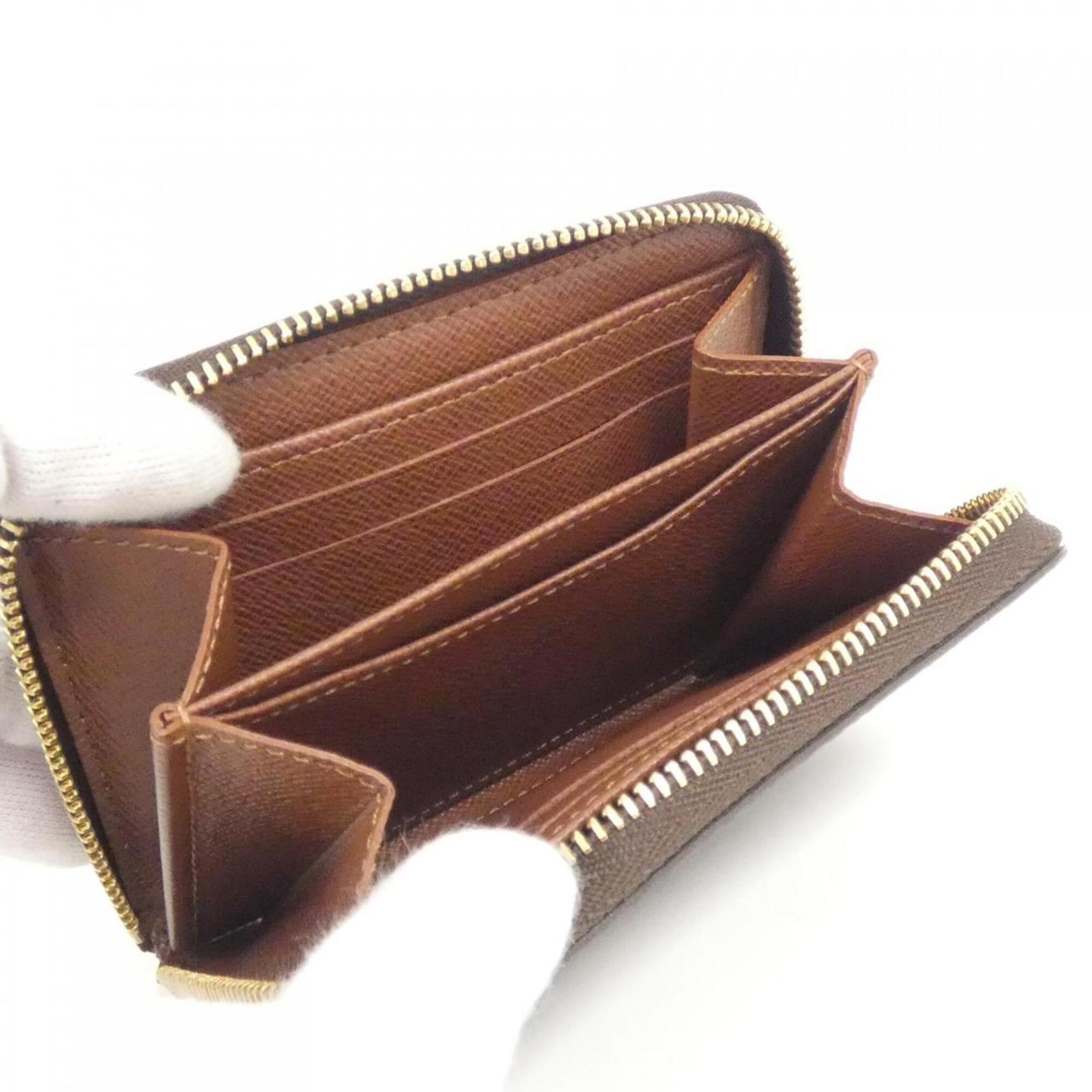 Louis Vuitton Marron Coated Canvas Coin Purse/Coin Case (Pre-Owned)