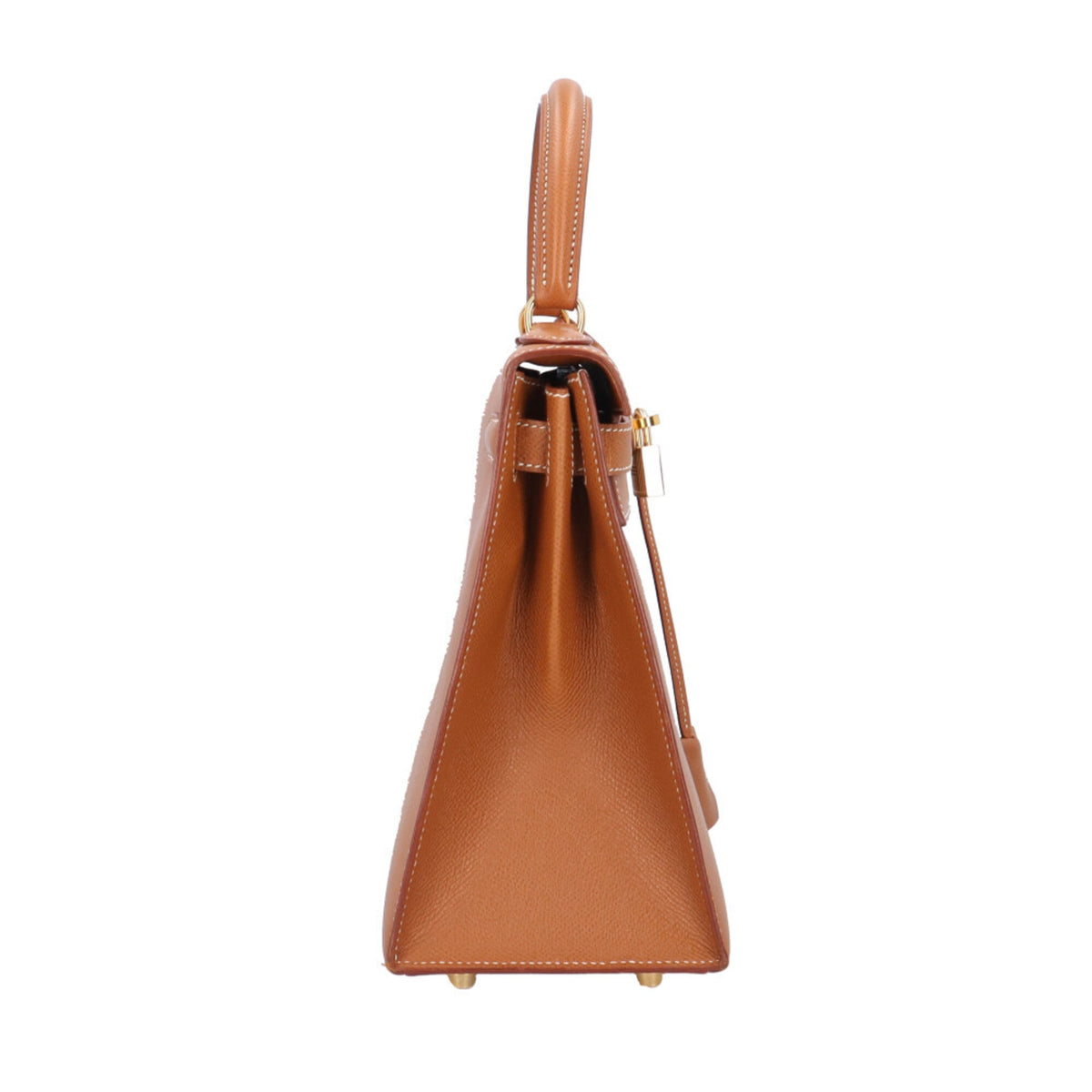 Hermes Brown Gold Courchevel Leather Shoulder Bag (Pre-Owned)