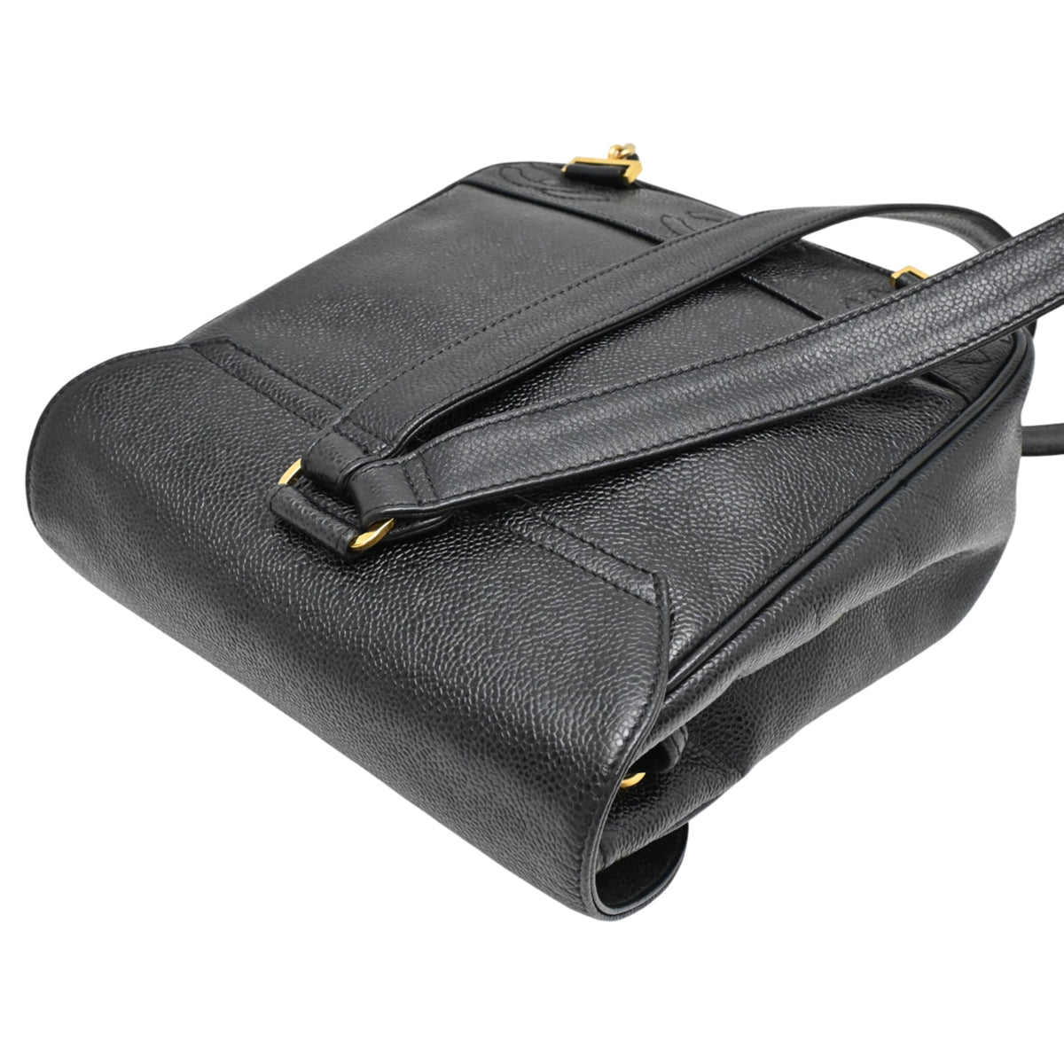 Chanel Black Grained Calfskin Backpack (Pre-Owned)