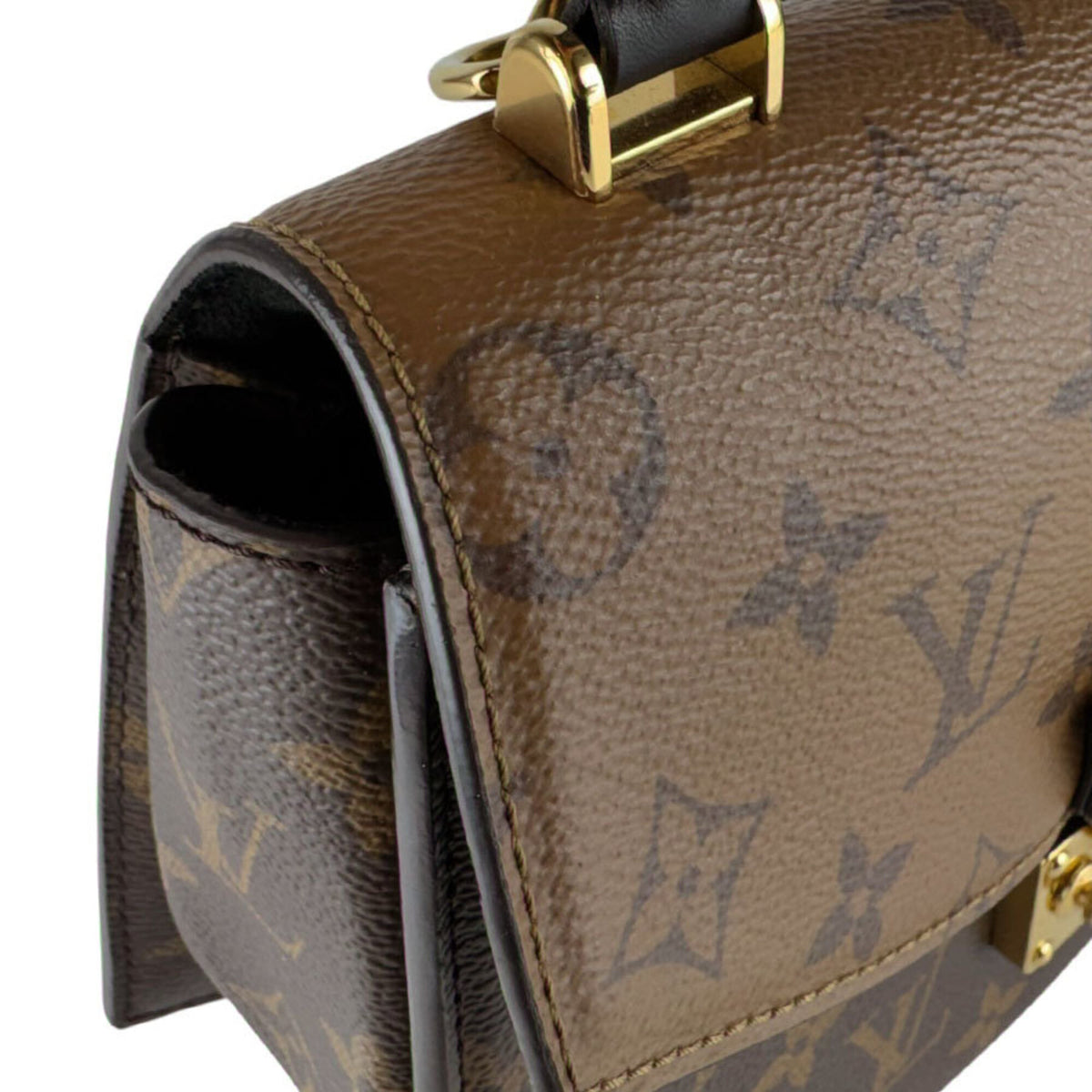 Louis Vuitton Brown Monogram Reverse Shoulder Bag (Pre-Owned)