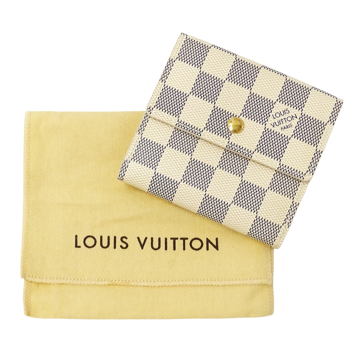 Louis Vuitton Damier Azur White Damier Azur Wallet (Bi-Fold) (Pre-Owned)