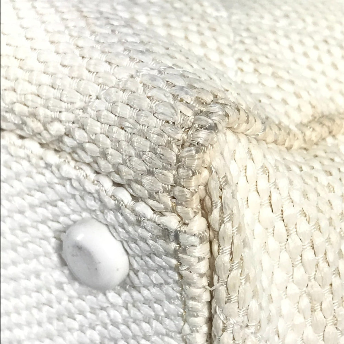 Chanel White Hemp Shoulder Bag Tote Bag (Pre-Owned)