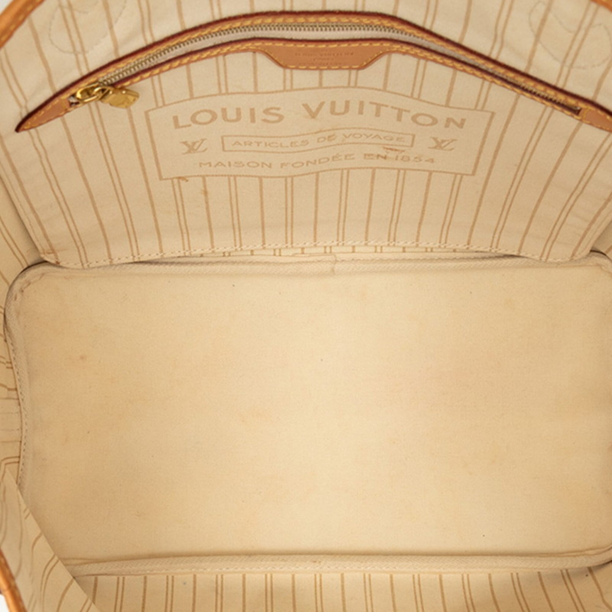 Louis Vuitton Damier Azur Ivory White Pvc Leather Shoulder Bag Tote Bag (Pre-Owned)