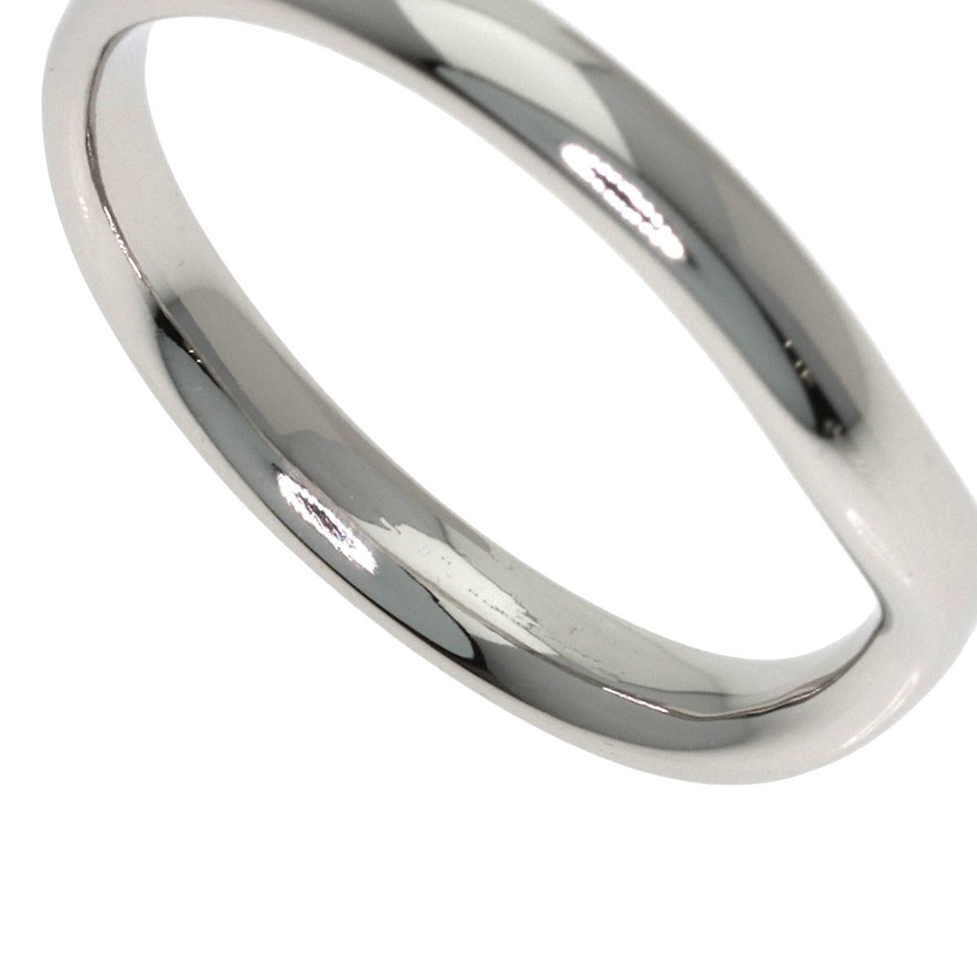 Tiffany Platinum Platinum 950 Band Ring (Pre-Owned)