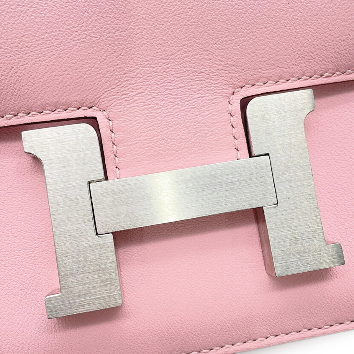 Hermes Constance Rose Sakura Swift Leather Handbag Shoulder Bag (Pre-Owned)