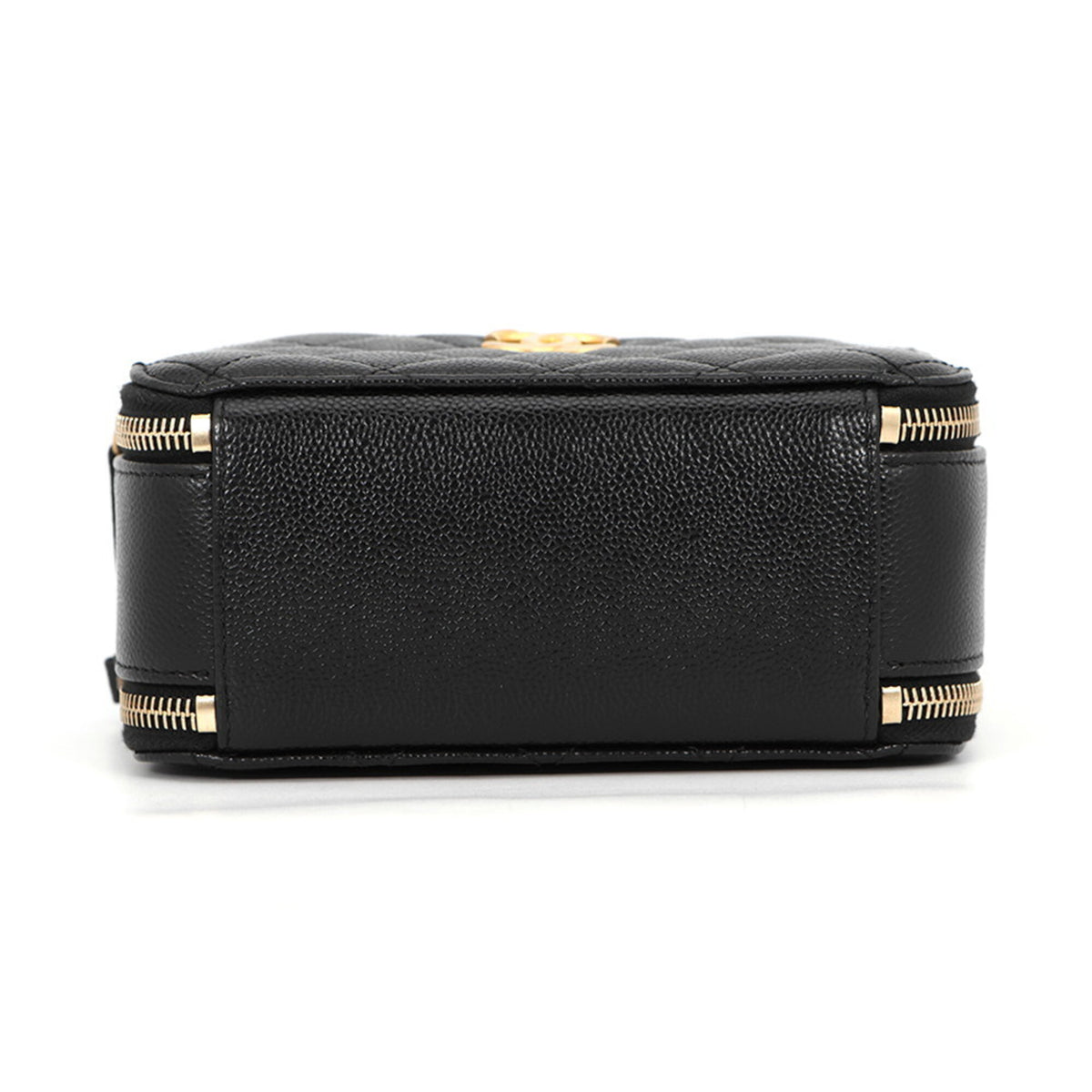 Chanel Black Grained Calfskin Shoulder Bag (Pre-Owned)