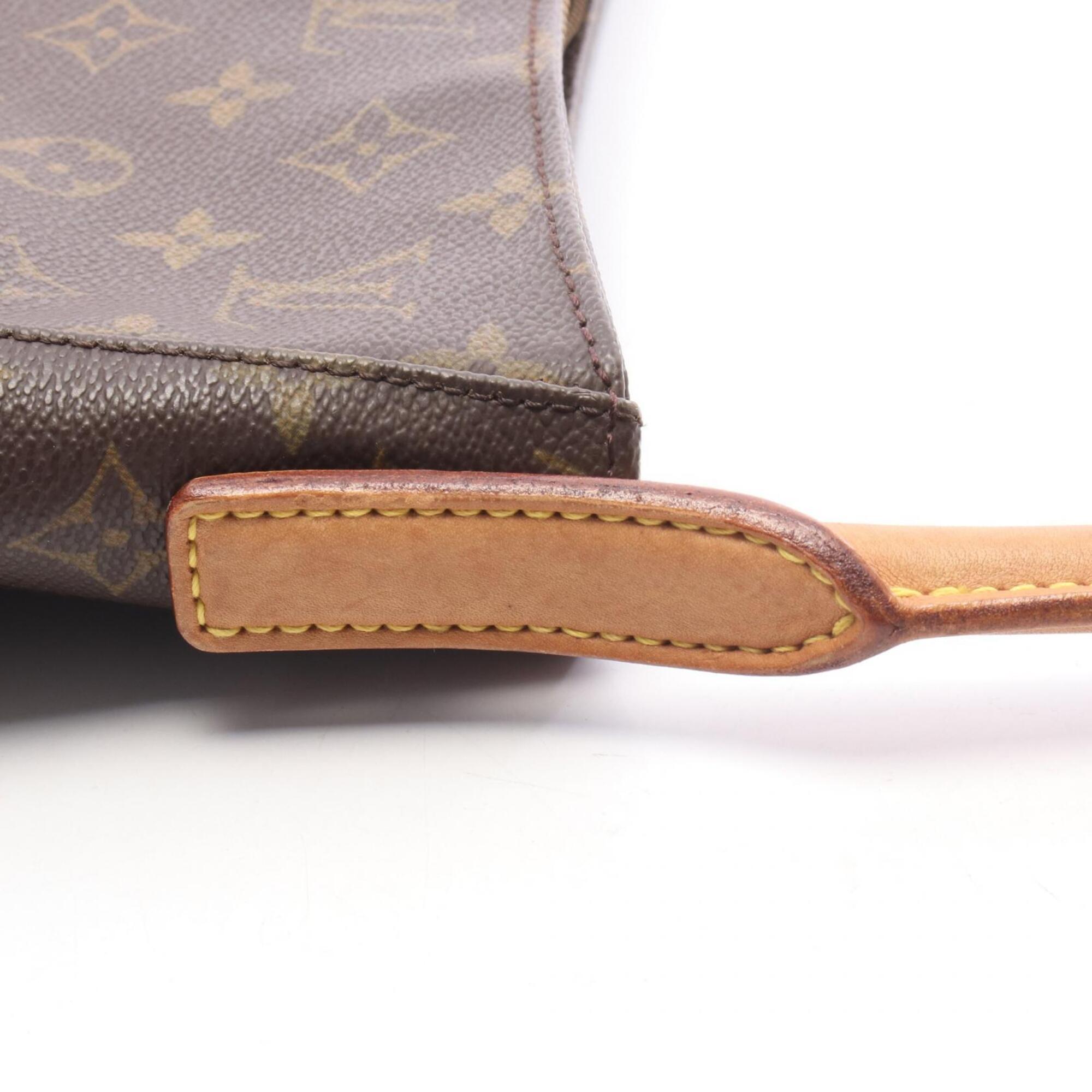 Louis Vuitton Brown Pvc Leather Handbag Shoulder Bag (Pre-Owned)