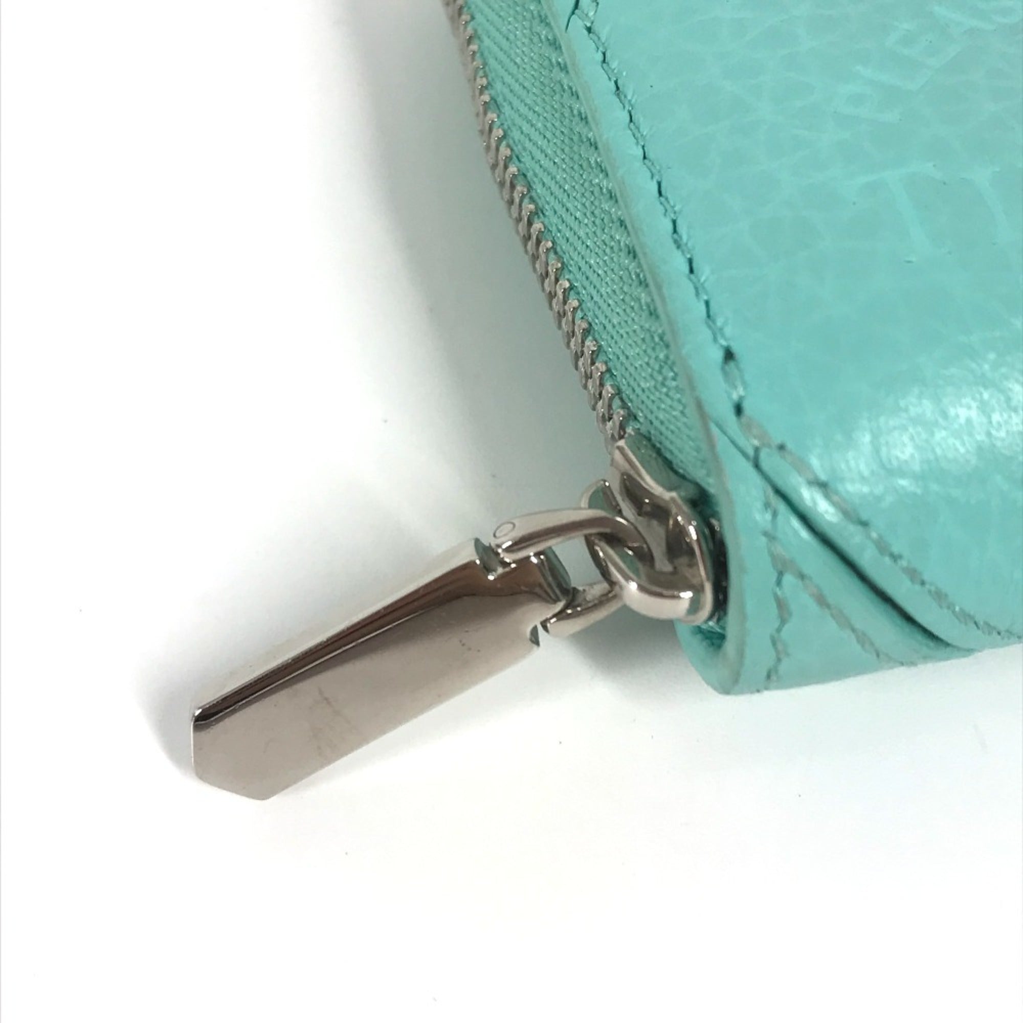 Tiffany Blue Leather Coin Purse/Coin Case (Pre-Owned)