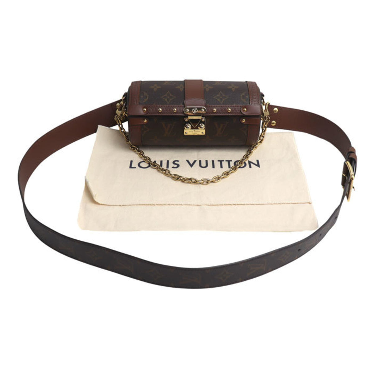 Louis Vuitton Gold Monogram Shoulder Bag (Pre-Owned)
