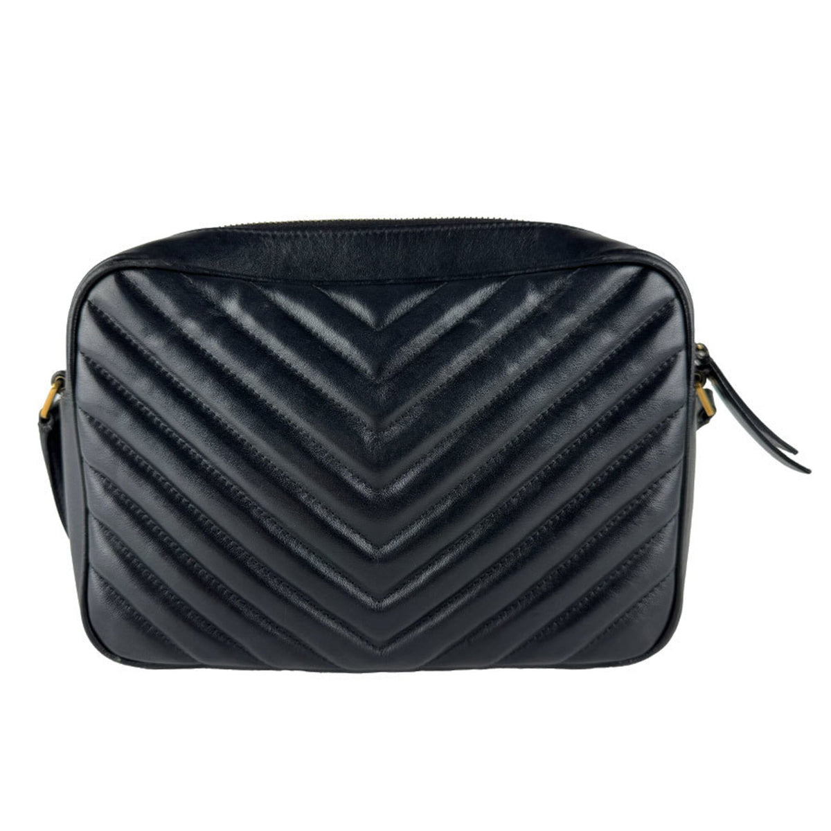 Saint Laurent Black Leather Shoulder Bag (Pre-Owned)