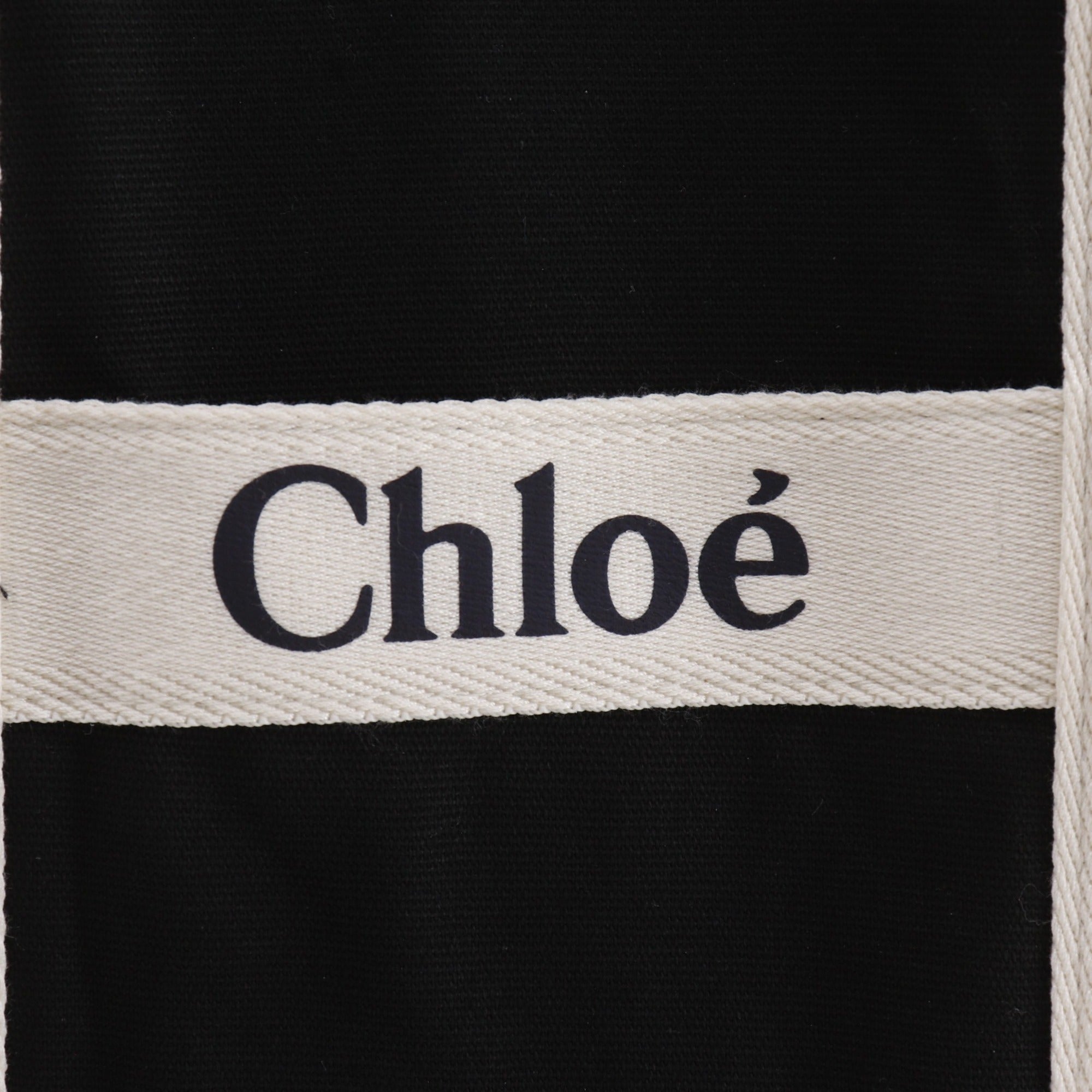 Chloé Black Canvas Tote Bag (Pre-Owned)