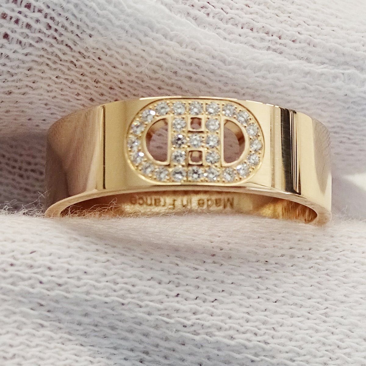 Hermes Pink Gold Pink Gold (18K) Band Ring (Pre-Owned)