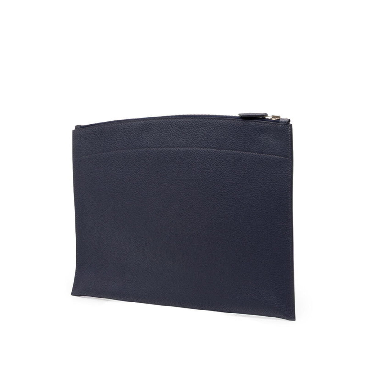 Hermes Navy Togo Leather Clutch Bag (Pre-Owned)