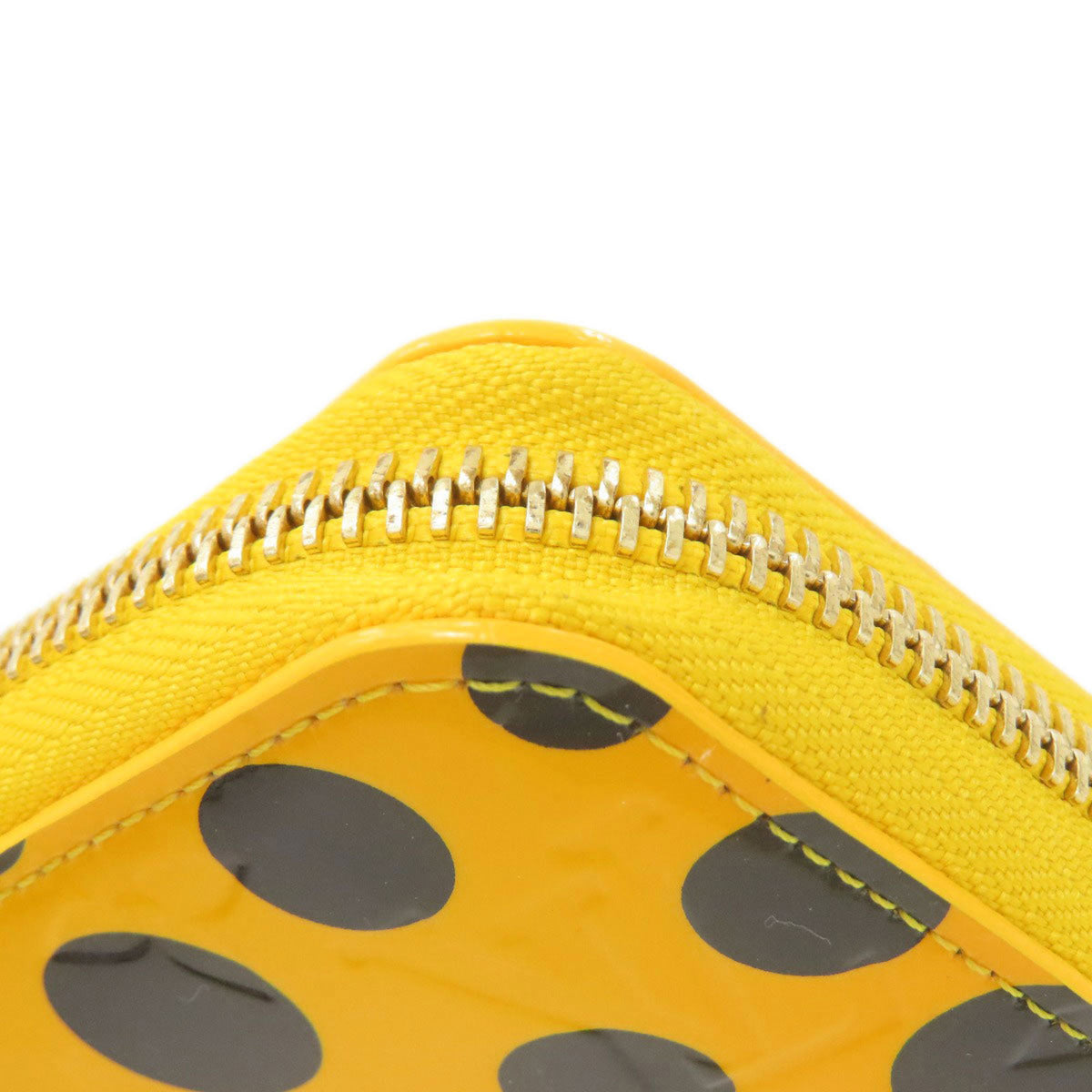 Louis Vuitton Black Yellow Vernis Long Wallet (Bi-Fold) (Pre-Owned)